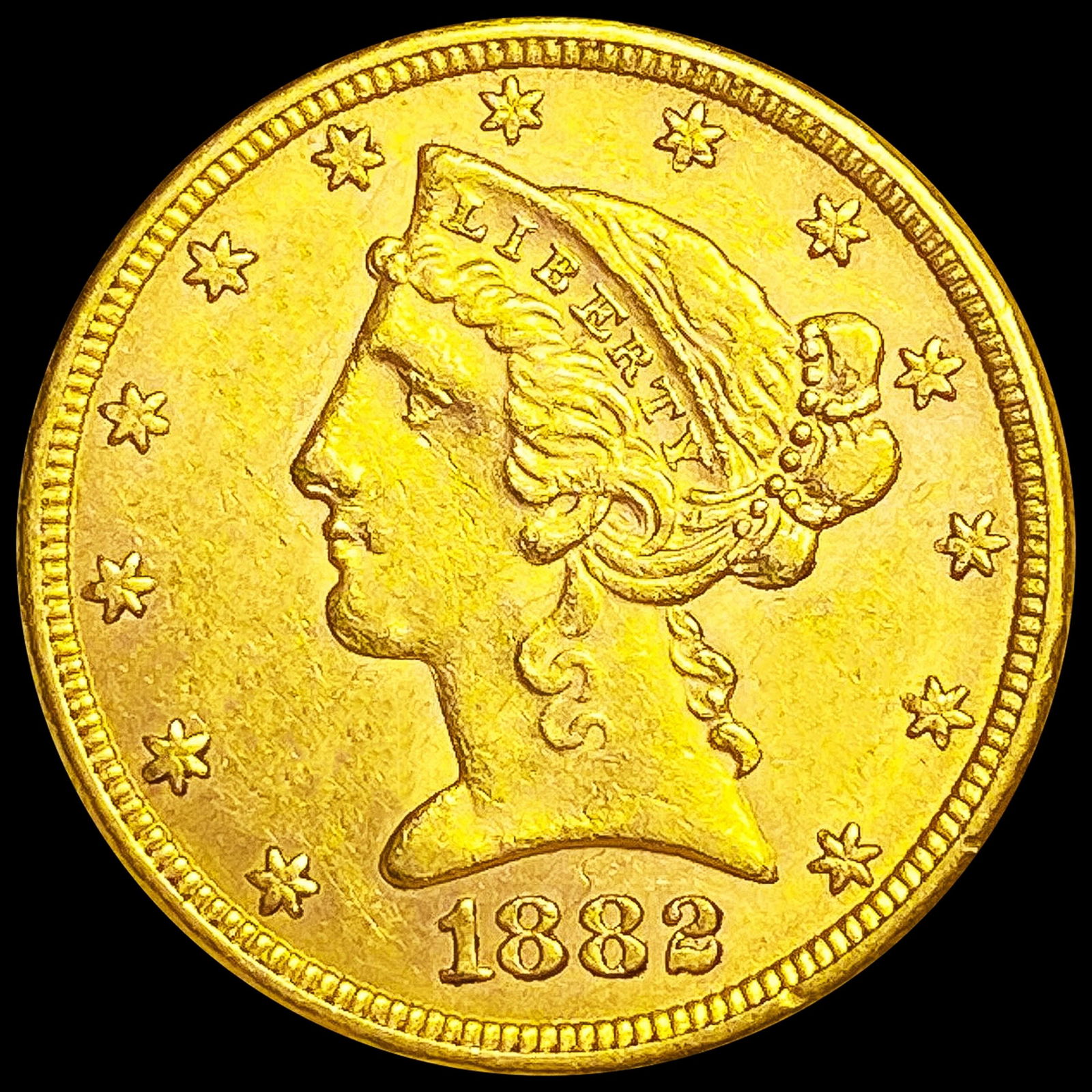 1882 $5 Gold Half Eagle UNCIRCULATED (1 of 2)