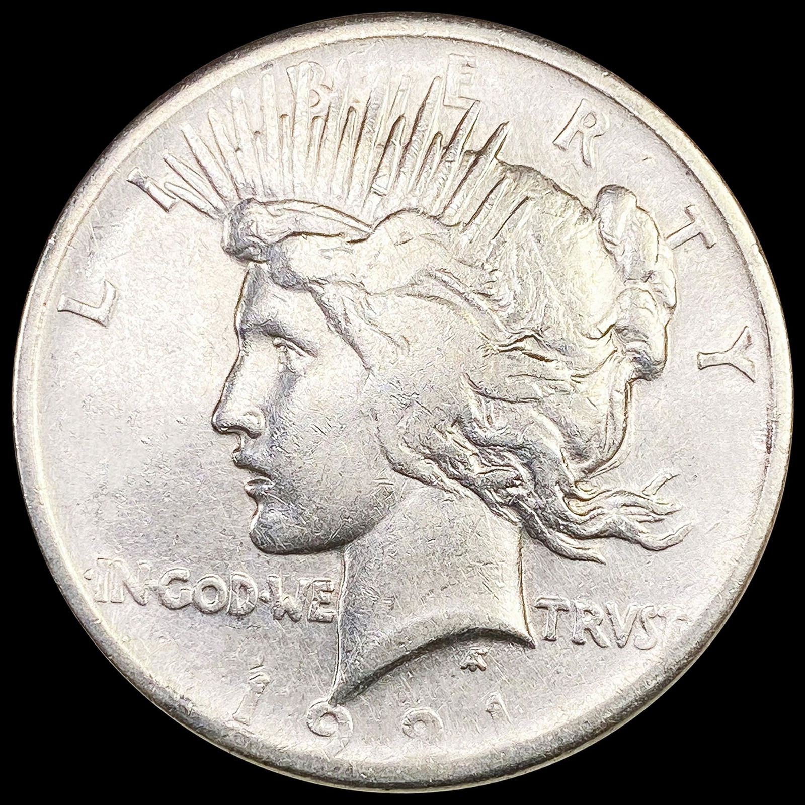 1921 Silver Peace Dollar NICELY CIRCULATED (1 of 2)