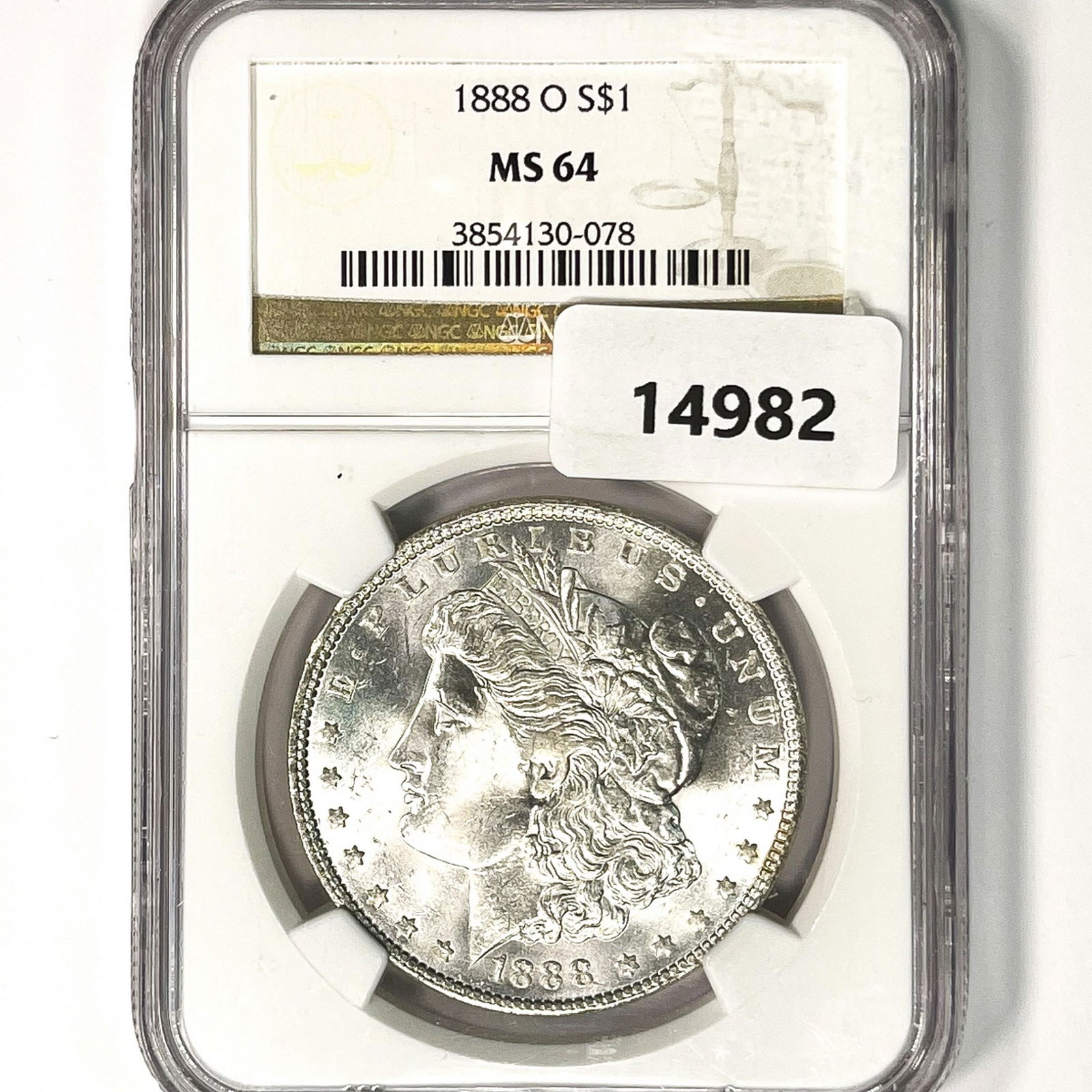 1888-O Morgan Silver Dollar NGC MS64 (1 of 2)