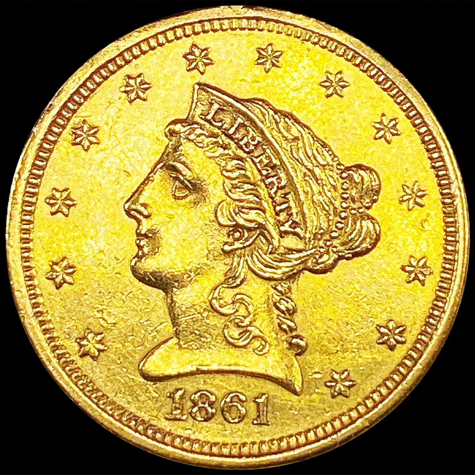 1861 $2.50 Gold Quarter Eagle UNCIRCULATED (1 of 2)