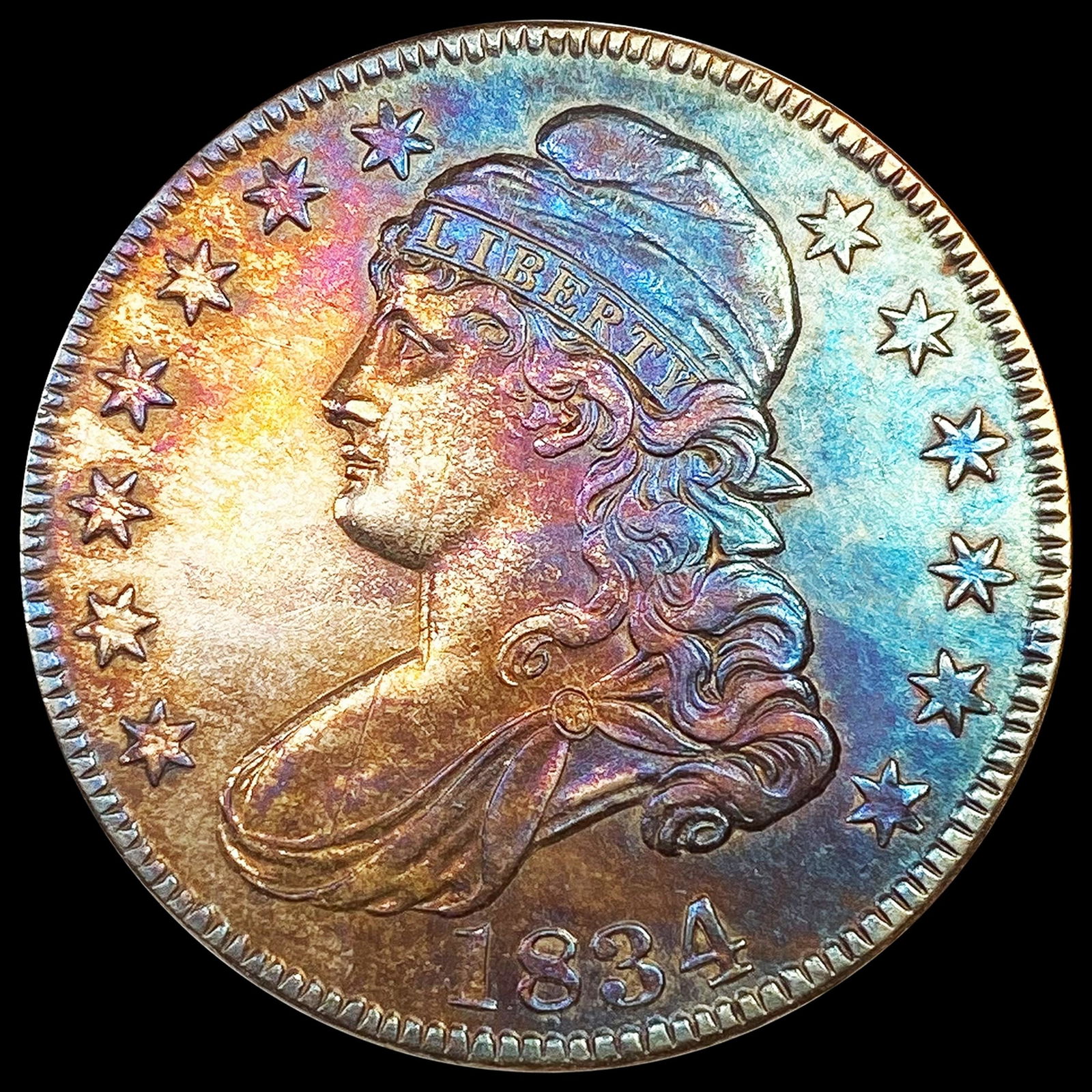 1834 Capped Bust Half Dollar CLOSELY UNCIRCULATED (1 of 2)