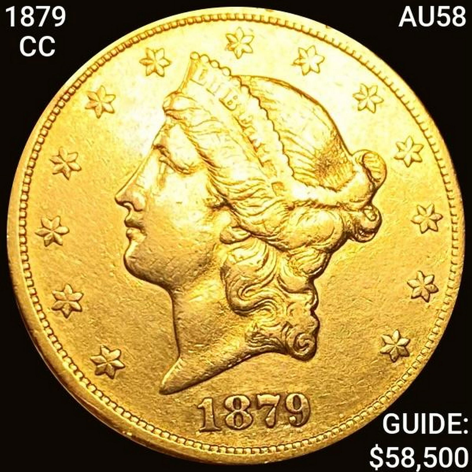 1879-CC $20 Gold Double Eagle CHOICE AU (1 of 2)