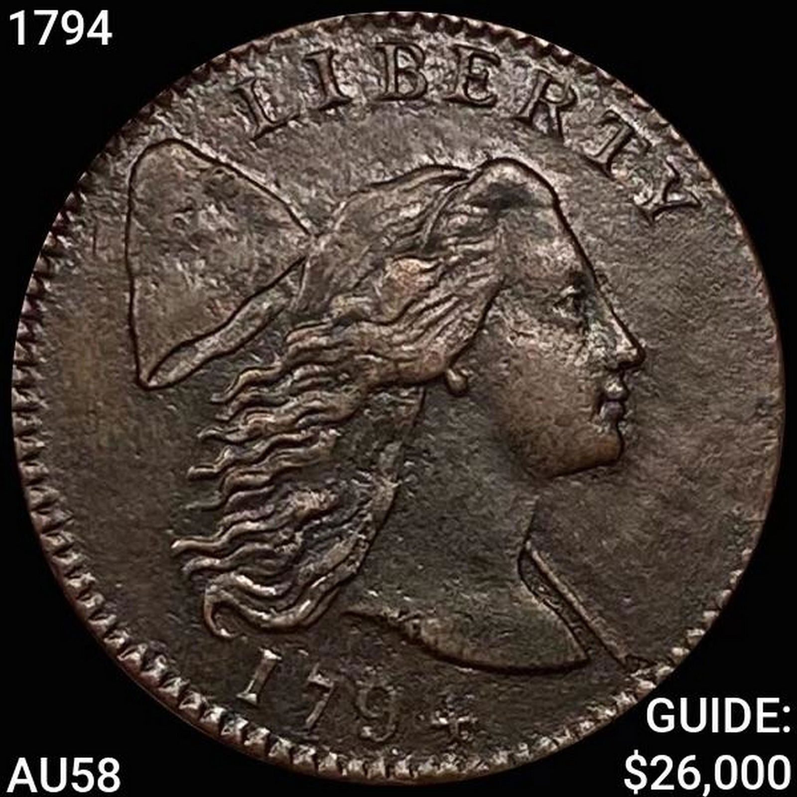 1794 Liberty Cap Large Cent CHOICE AU (1 of 2)