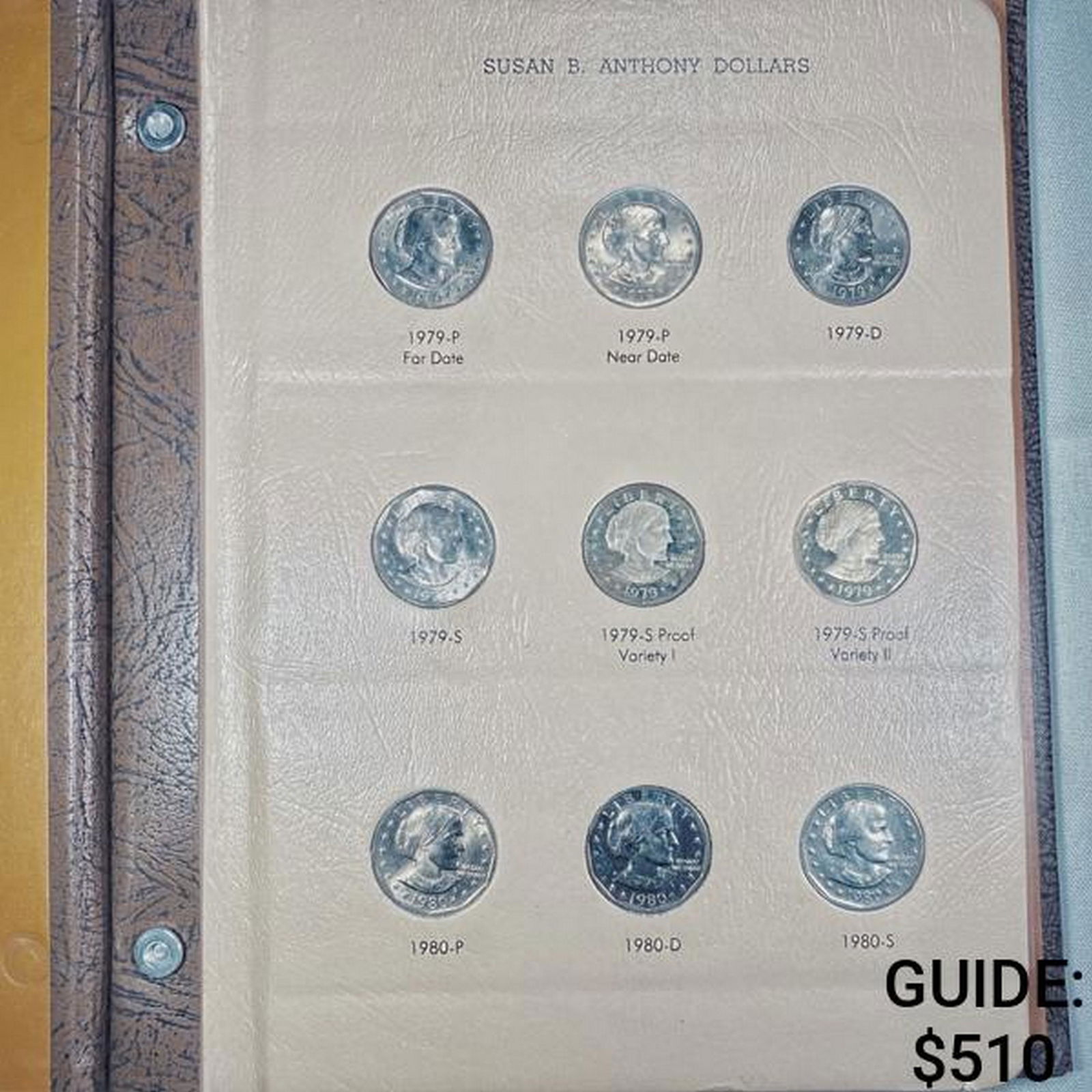 1979-1999 Susan Anthony Silver Dollar Book (18) - (1 of 4)