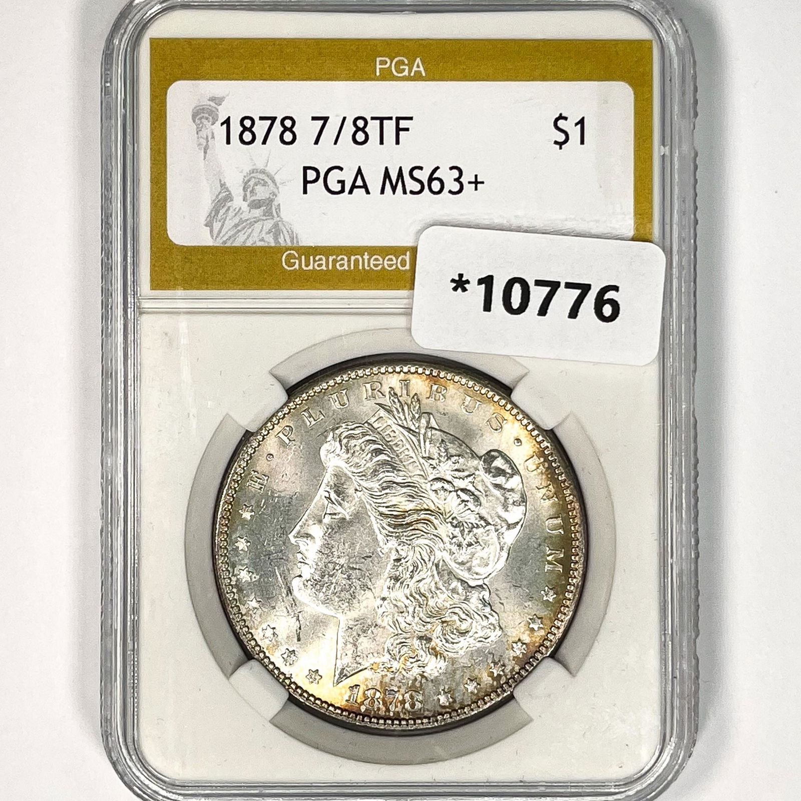 1878 7/8TF Morgan Silver Dollar PGA MS63+ (1 of 2)