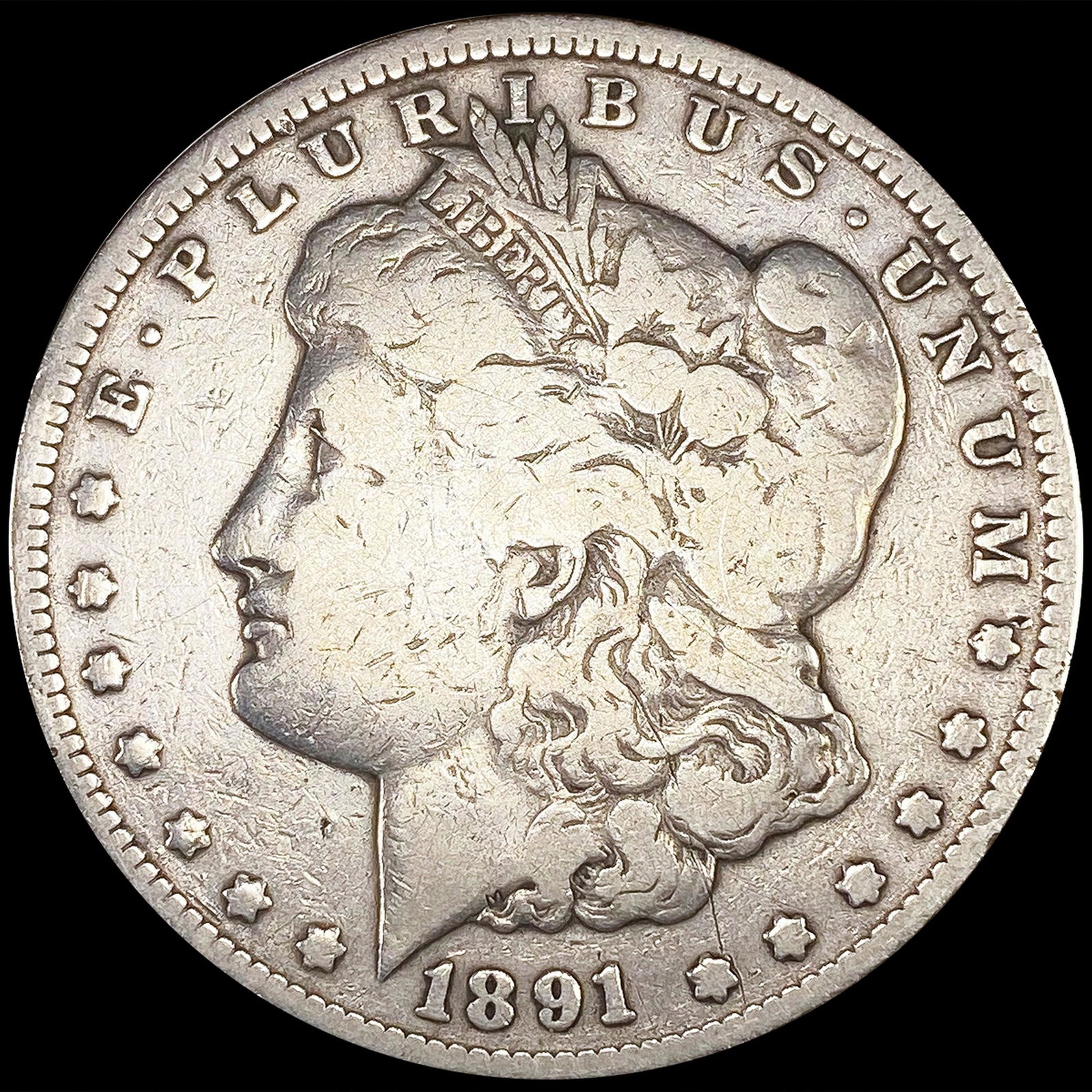 1891-CC Morgan Silver Dollar NICELY CIRCULATED (1 of 2)