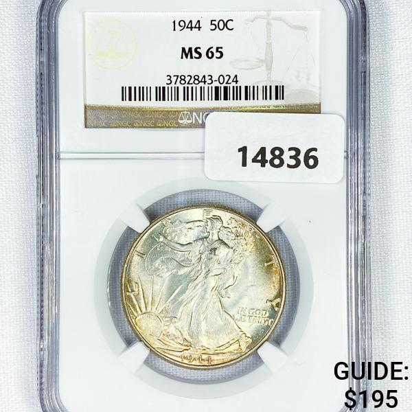 1944 Walking Liberty Half Dollar NGC MS65 (1 of 2)