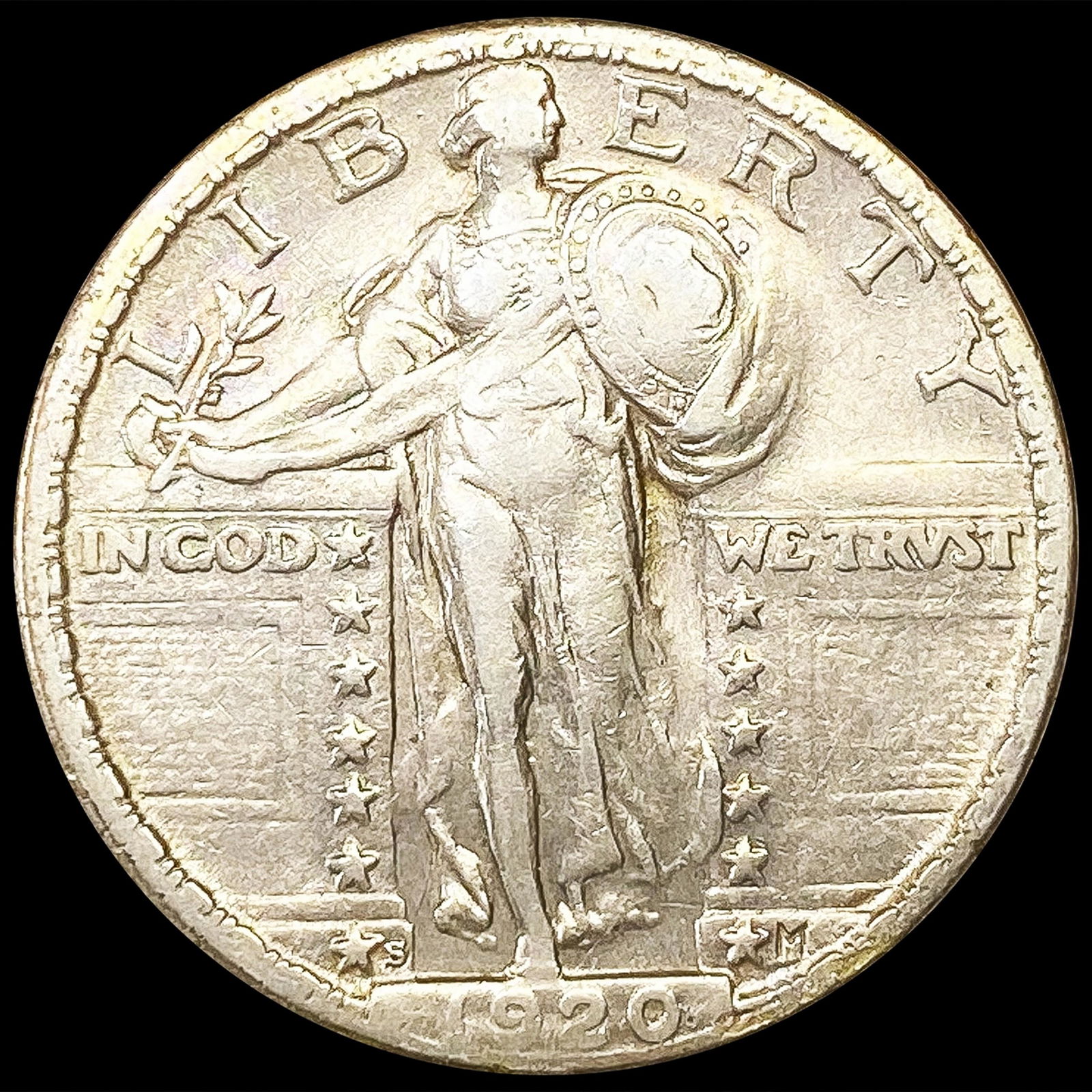 1920-S Standing Liberty Quarter LIGHT CIRC (1 of 2)