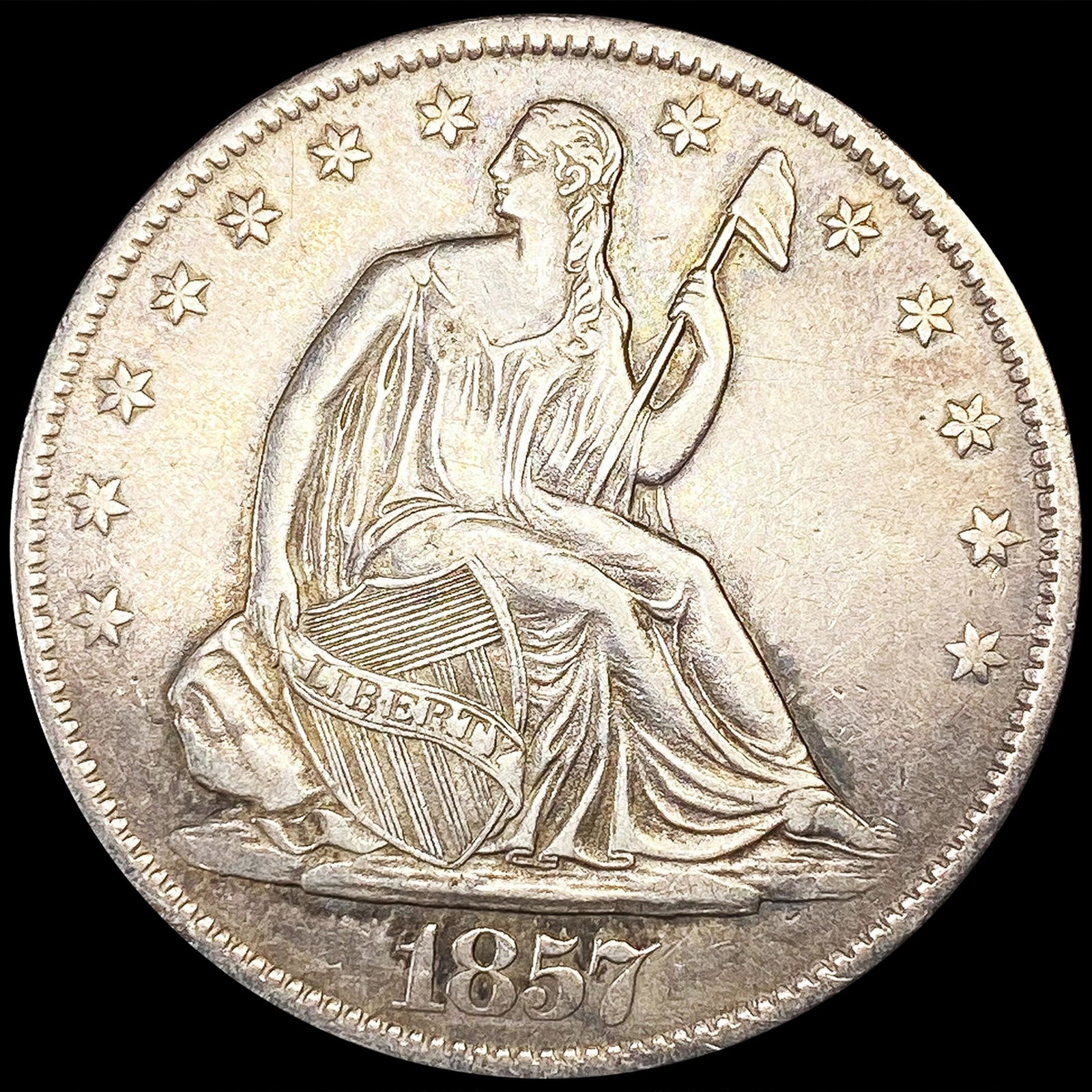 1857-O Seated Liberty Half Dollar CLOSELY UNC (1 of 2)