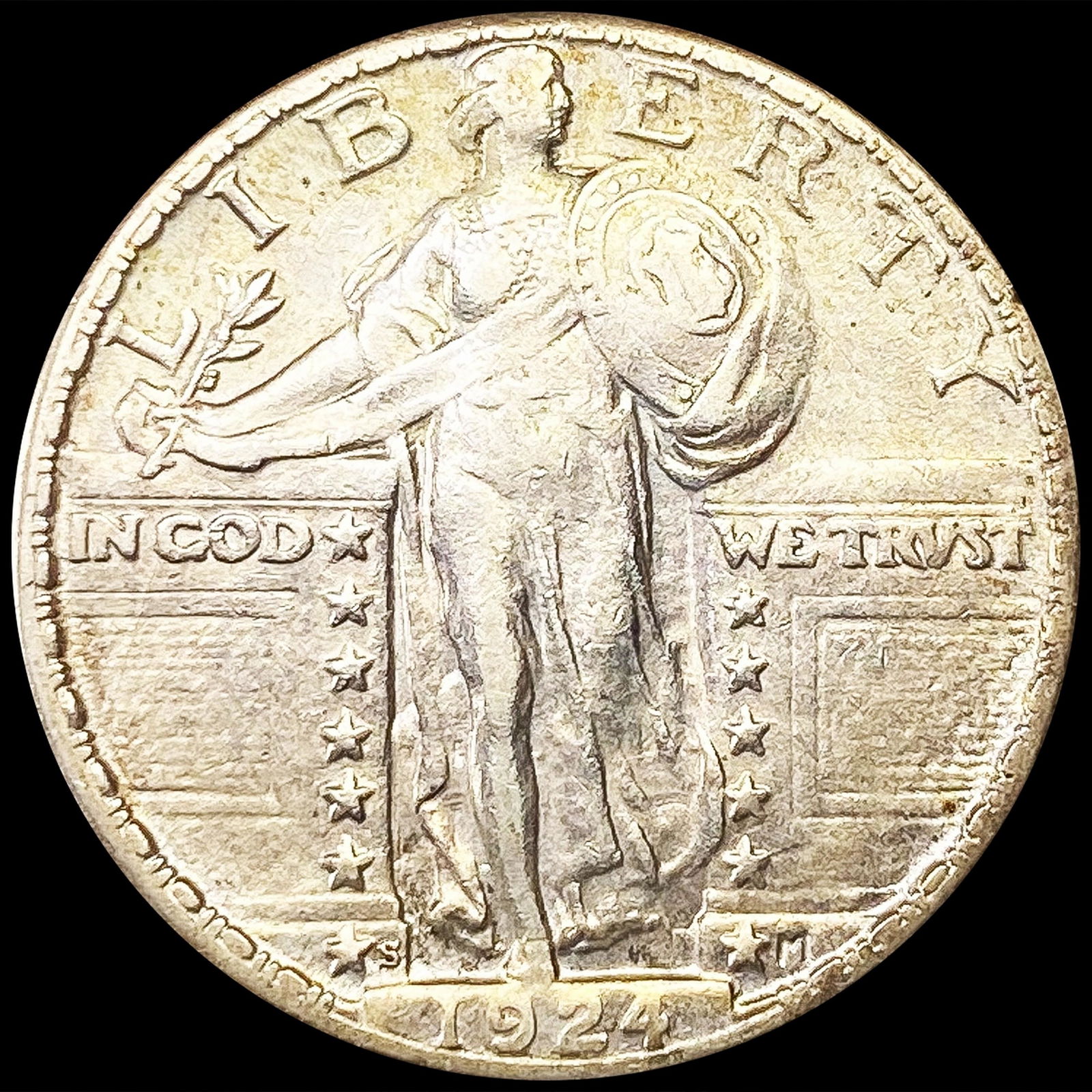 1924-S Standing Liberty Quarter LIGHT CIRC (1 of 2)