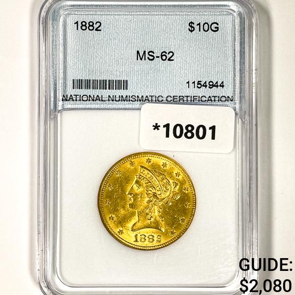 1882 $10 Gold Eagle NNC MS62 (1 of 2)