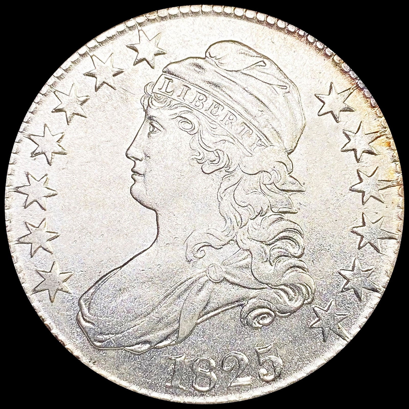 1825 Capped Bust Half Dollar CLOSELY UNCIRCULATED (1 of 2)