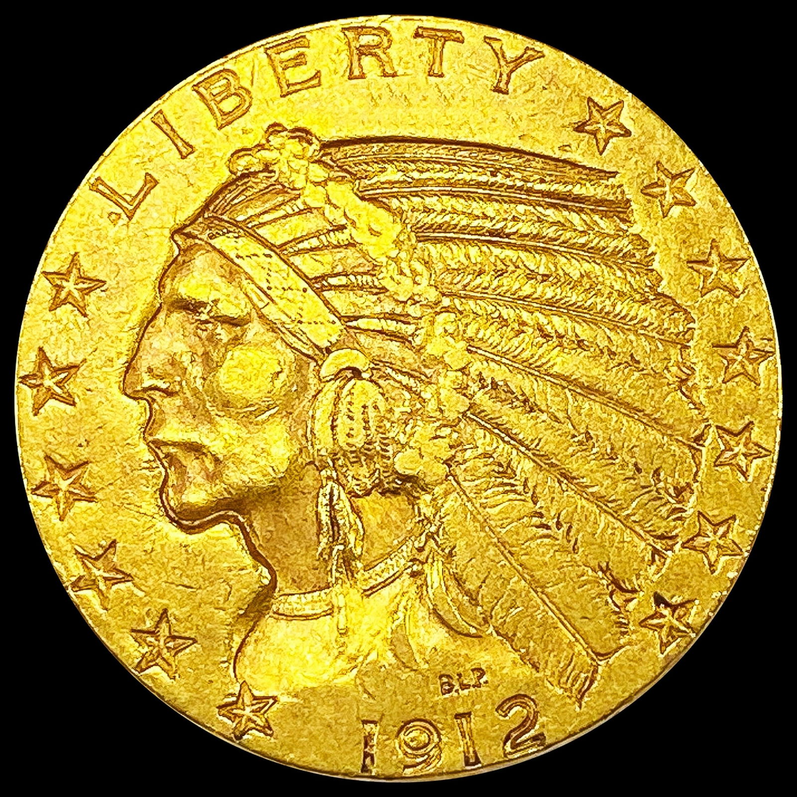 1912-S $5 Gold Half Eagle CLOSELY UNCIRCULATED (1 of 2)