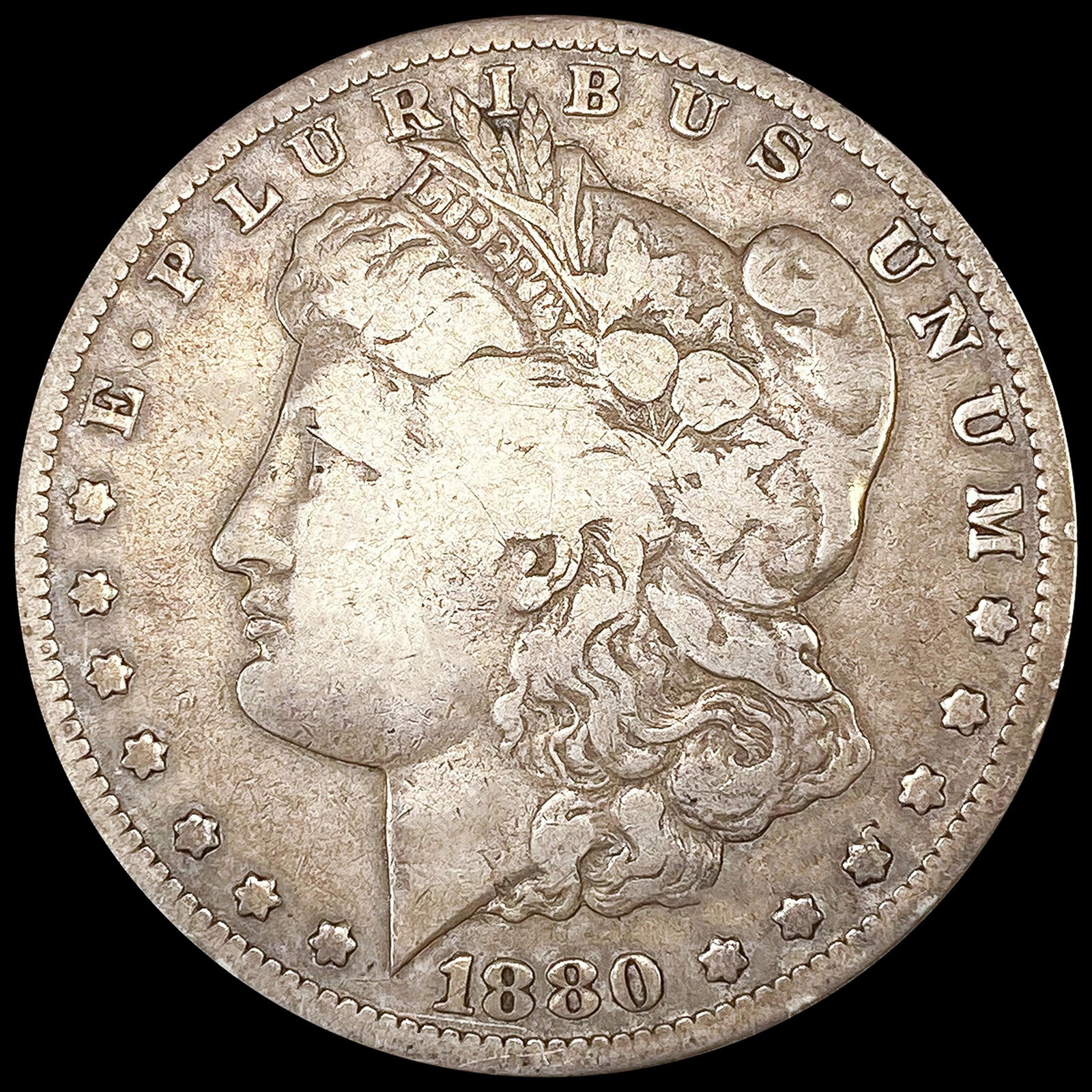 1880-CC Rev 78 Morgan Silver Dollar NICELY CIRC (1 of 2)