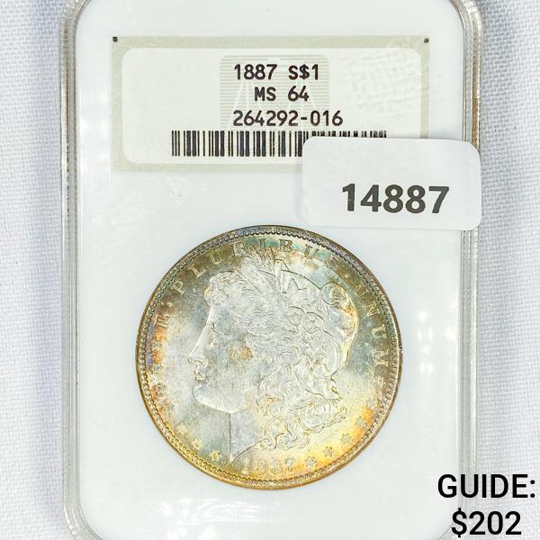 1887 Morgan Silver Dollar NGC MS64 (1 of 2)