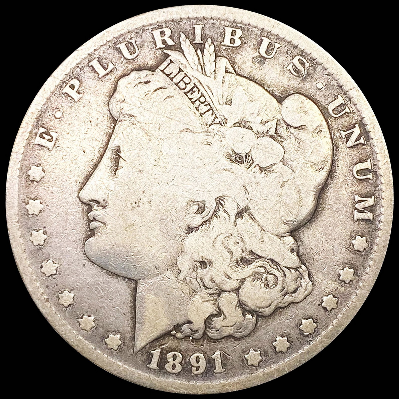 1891-CC Morgan Silver Dollar NICELY CIRCULATED (1 of 2)