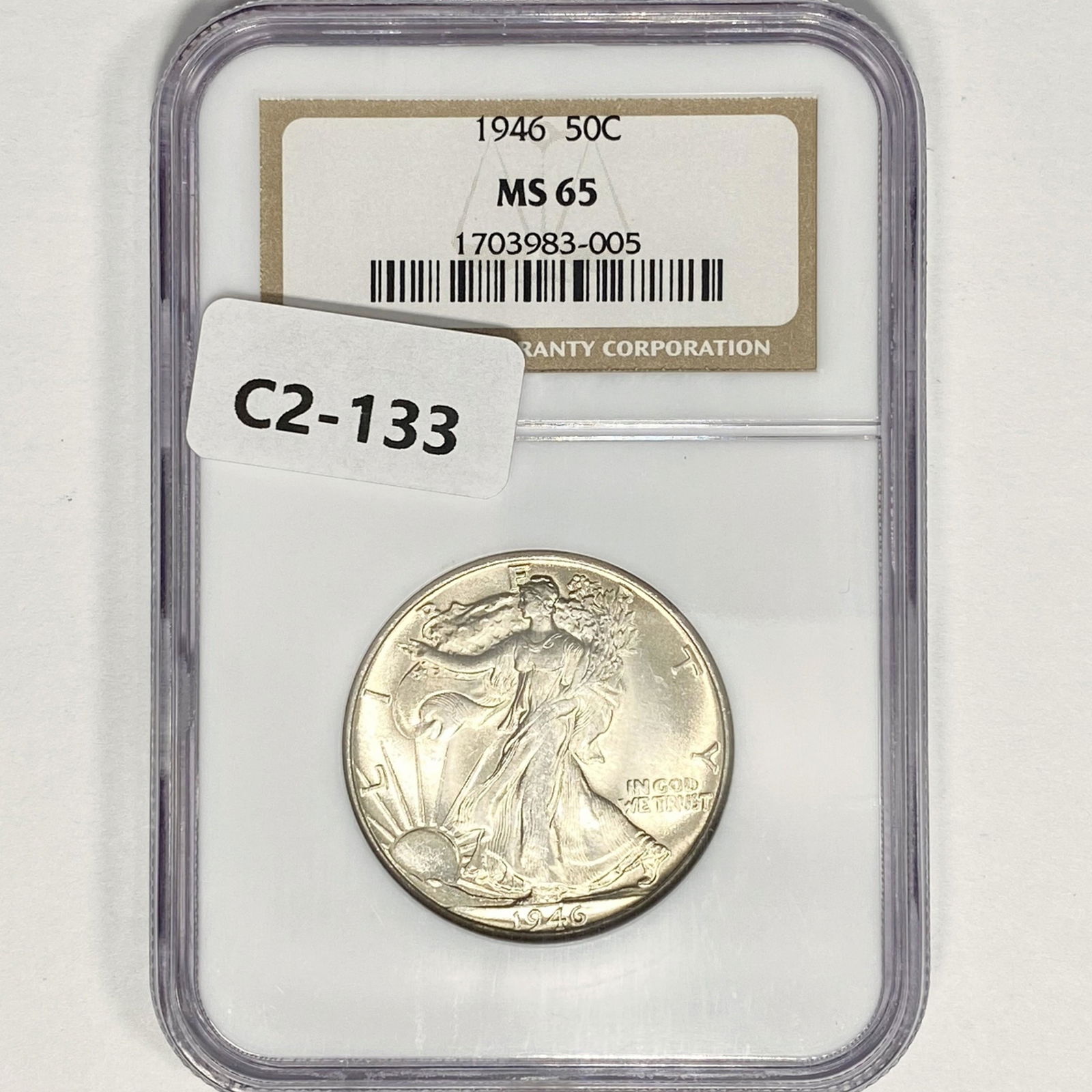 1946 Walking Liberty Half Dollar NGC MS65 (1 of 2)