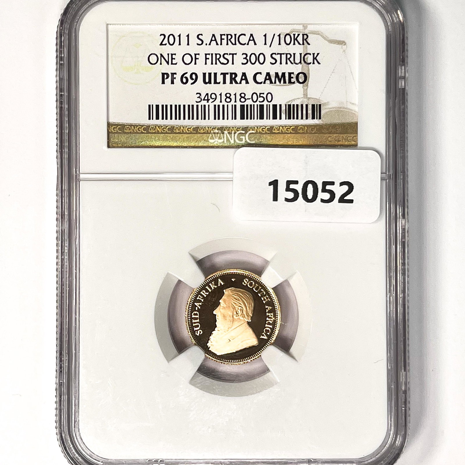 2011 S. Africa 1/10KR One of 1st 300 NGC-PF69 UC: 2011 S. Africa 1/10KR One of 1st 300 NGC-PF69 UC