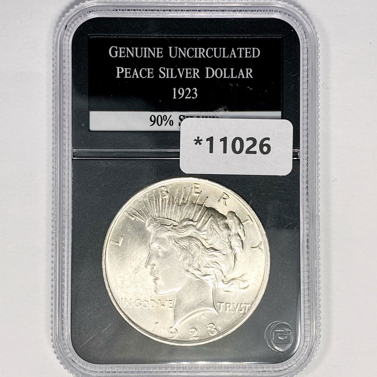 1923 Silver Peace Dollar PCS Genuine UNC (1 of 2)