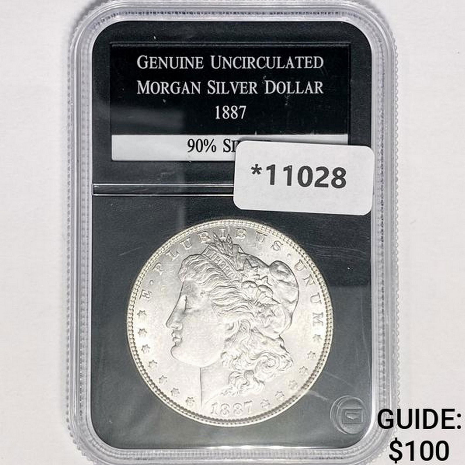 1887 Morgan Silver Dollar PCS Genuine UNC (1 of 2)