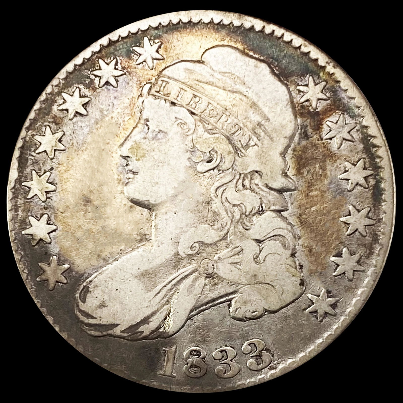 1833 Capped Bust Half Dollar NICELY CIRCULATED (1 of 2)