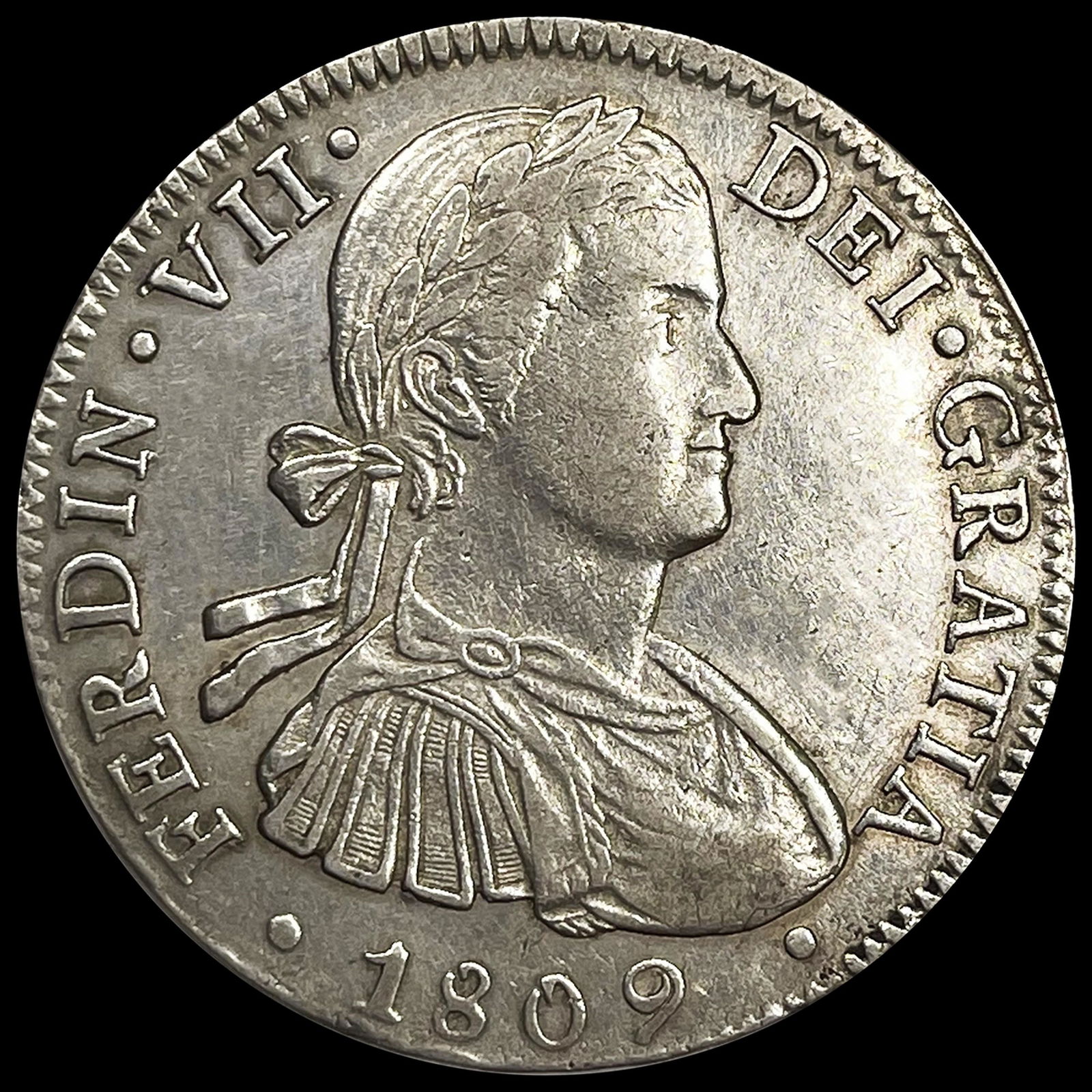 1809 Mexico Silver 8 Reales ABOUT UNCIRCULATED (1 of 2)