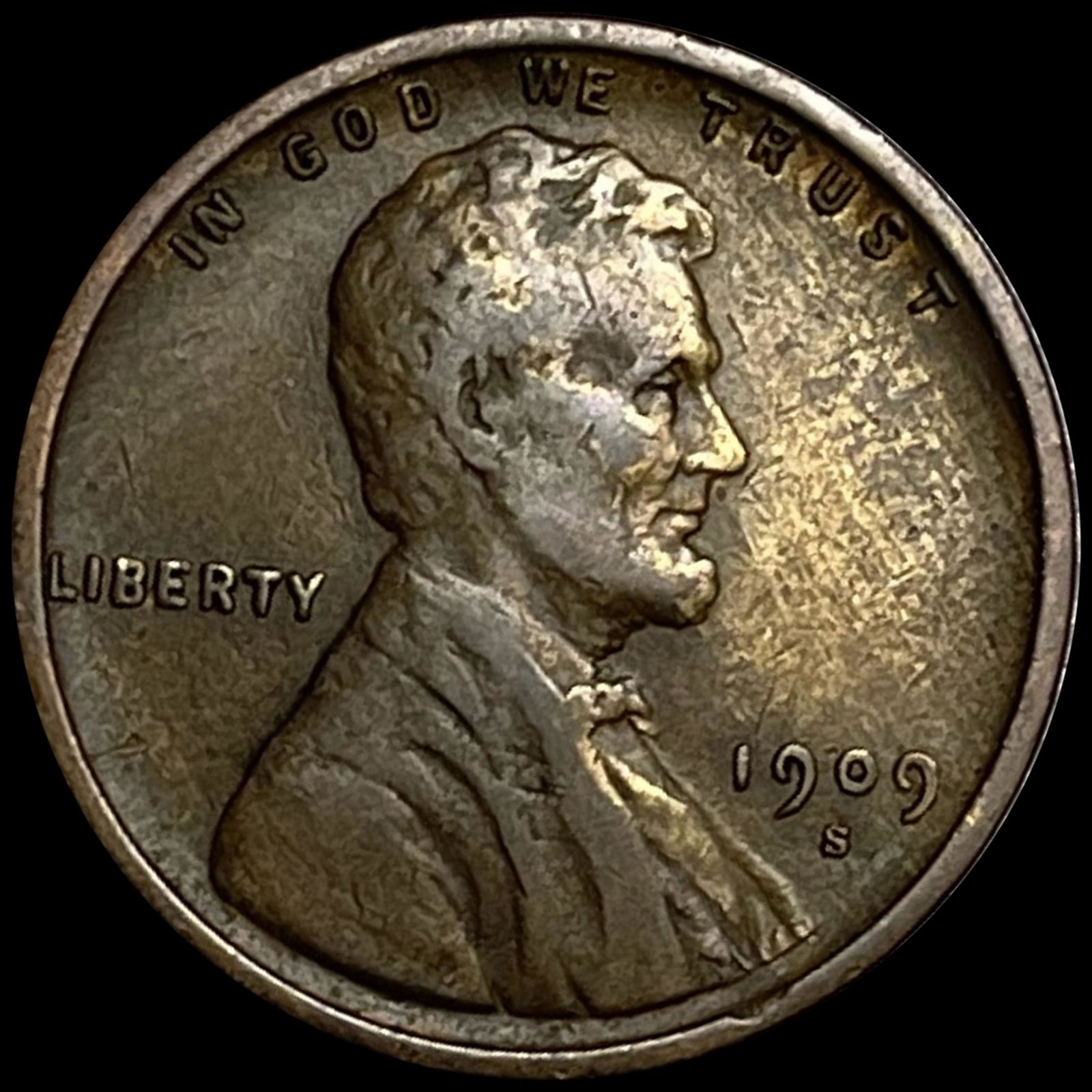 1909-S Wheat Cent NEARLY UNCIRCULATED (1 of 2)