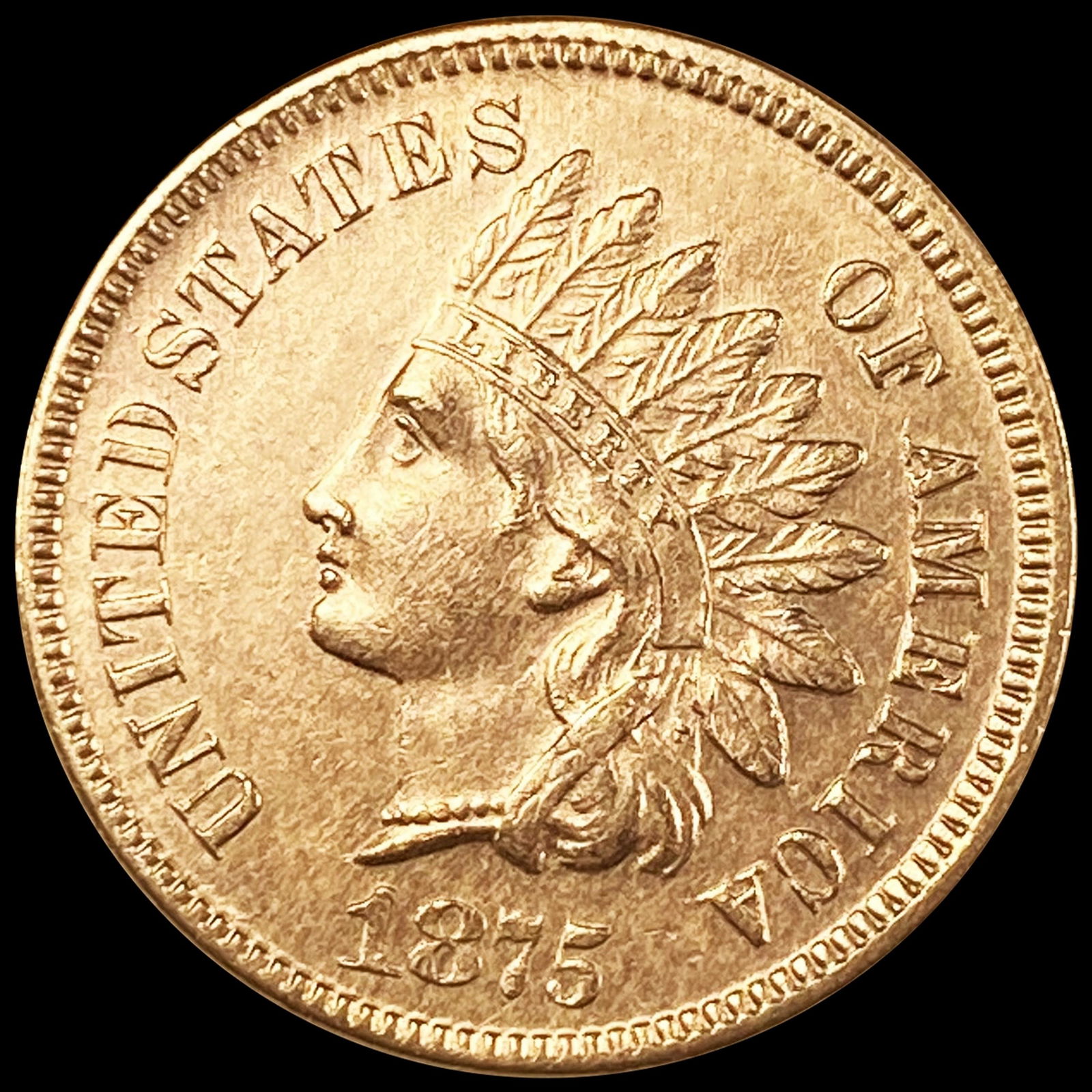 1875 Indian Head Cent UNCIRCULATED (1 of 2)