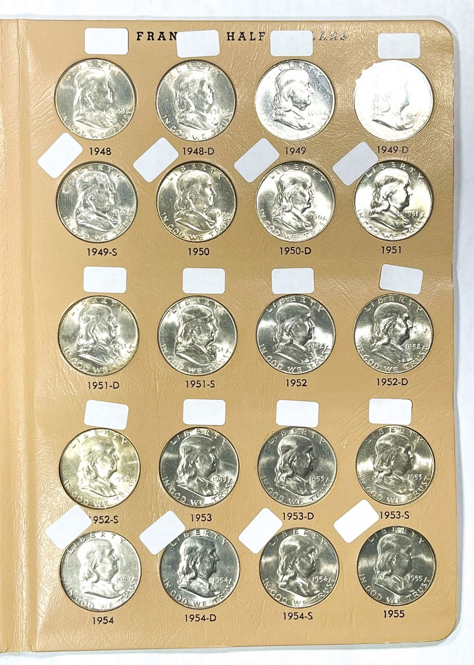 1948-1963 Franklin Half Dollar Book (35) - (1 of 5)