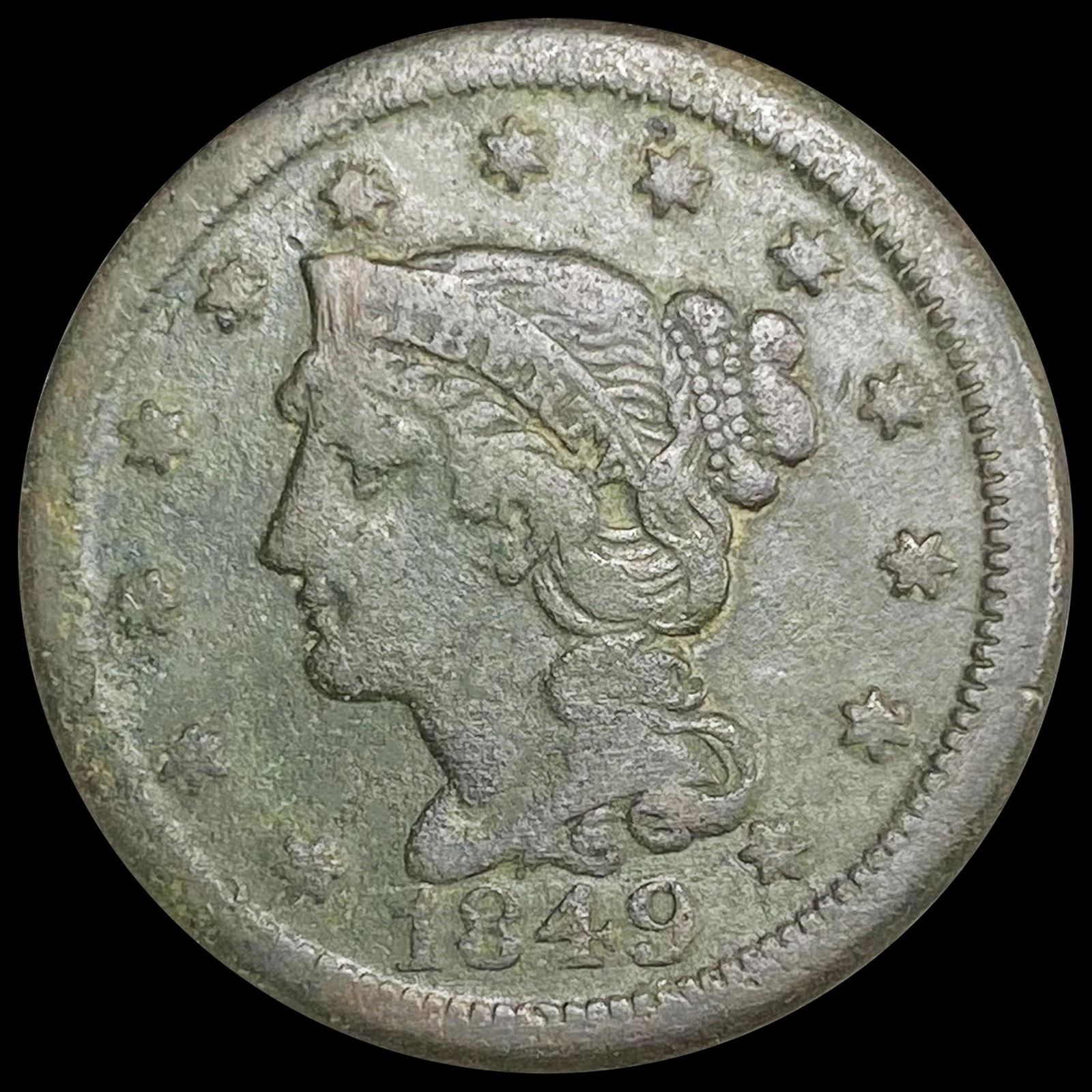 1849 Large Cent NICELY CIRCULATED (1 of 2)