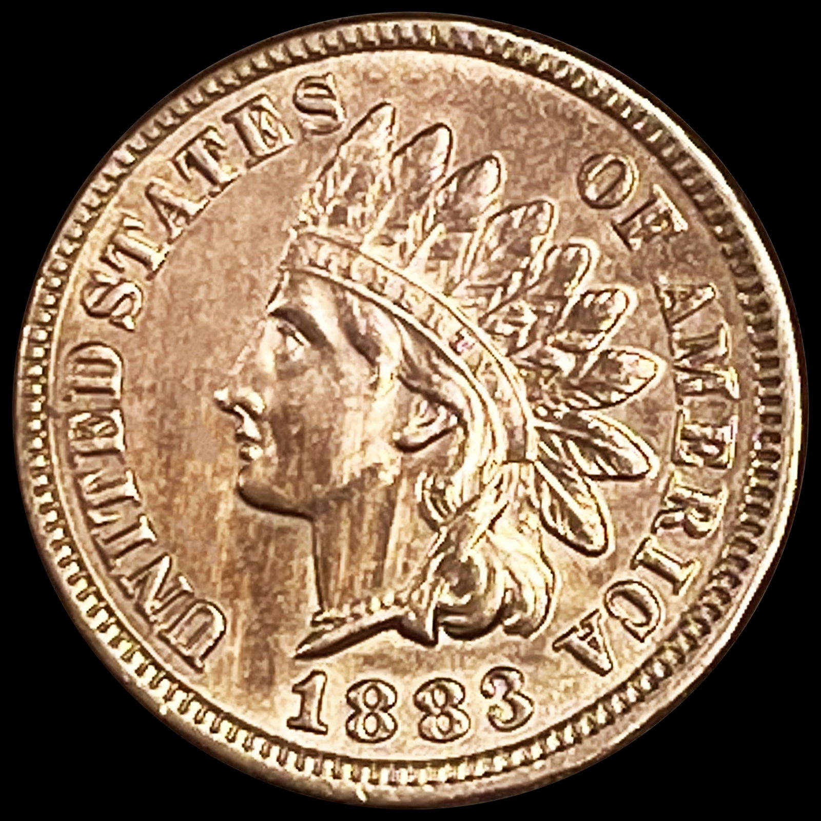 1883 RD Indian Head Cent UNCIRCULATED (1 of 2)