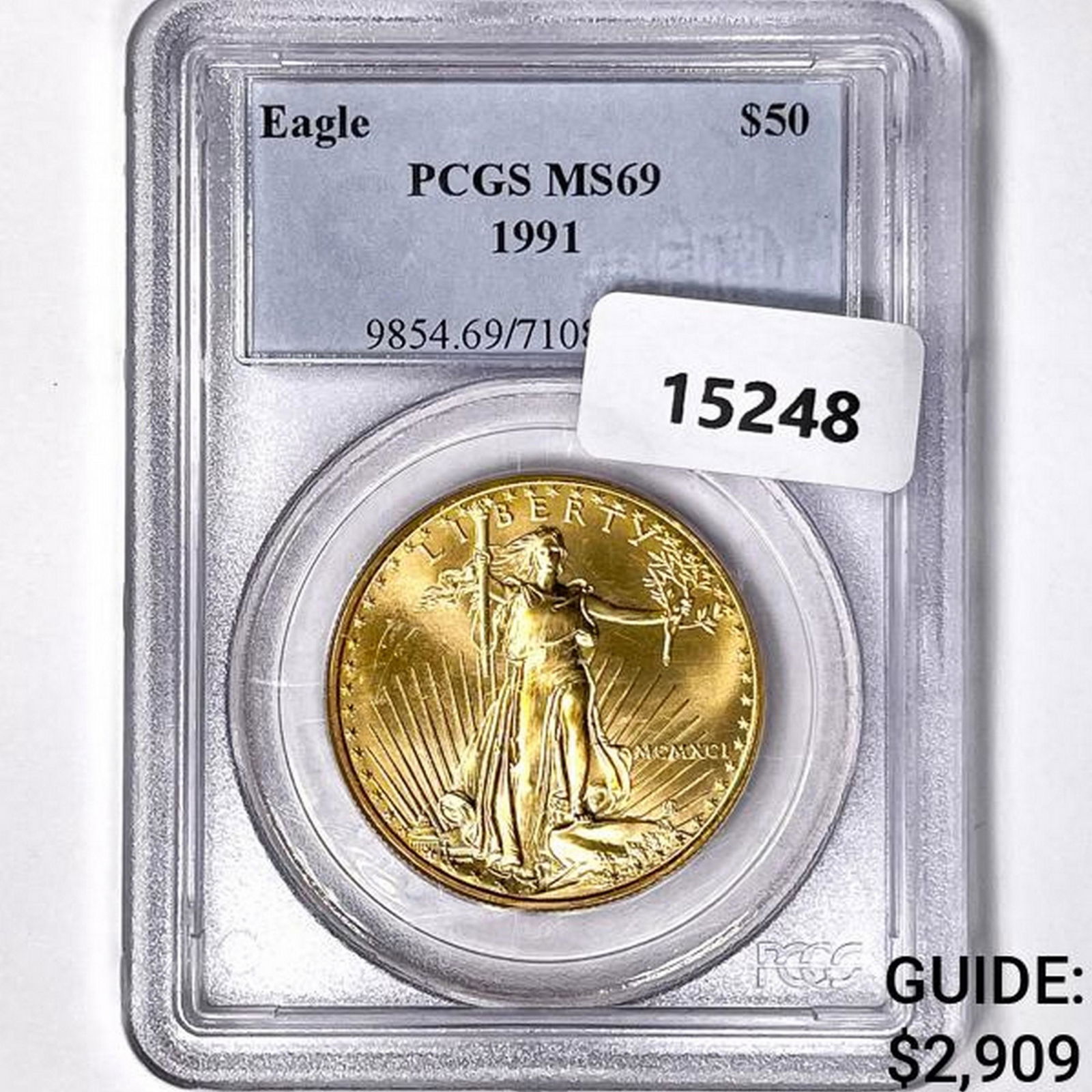 1991 $50 1oz American Gold Eagle PCGS MS69 (1 of 2)