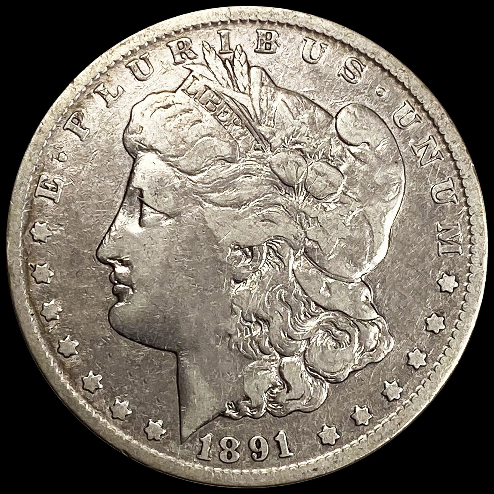 1891-CC Morgan Silver Dollar LIGHTLY CIRCULATED (1 of 2)
