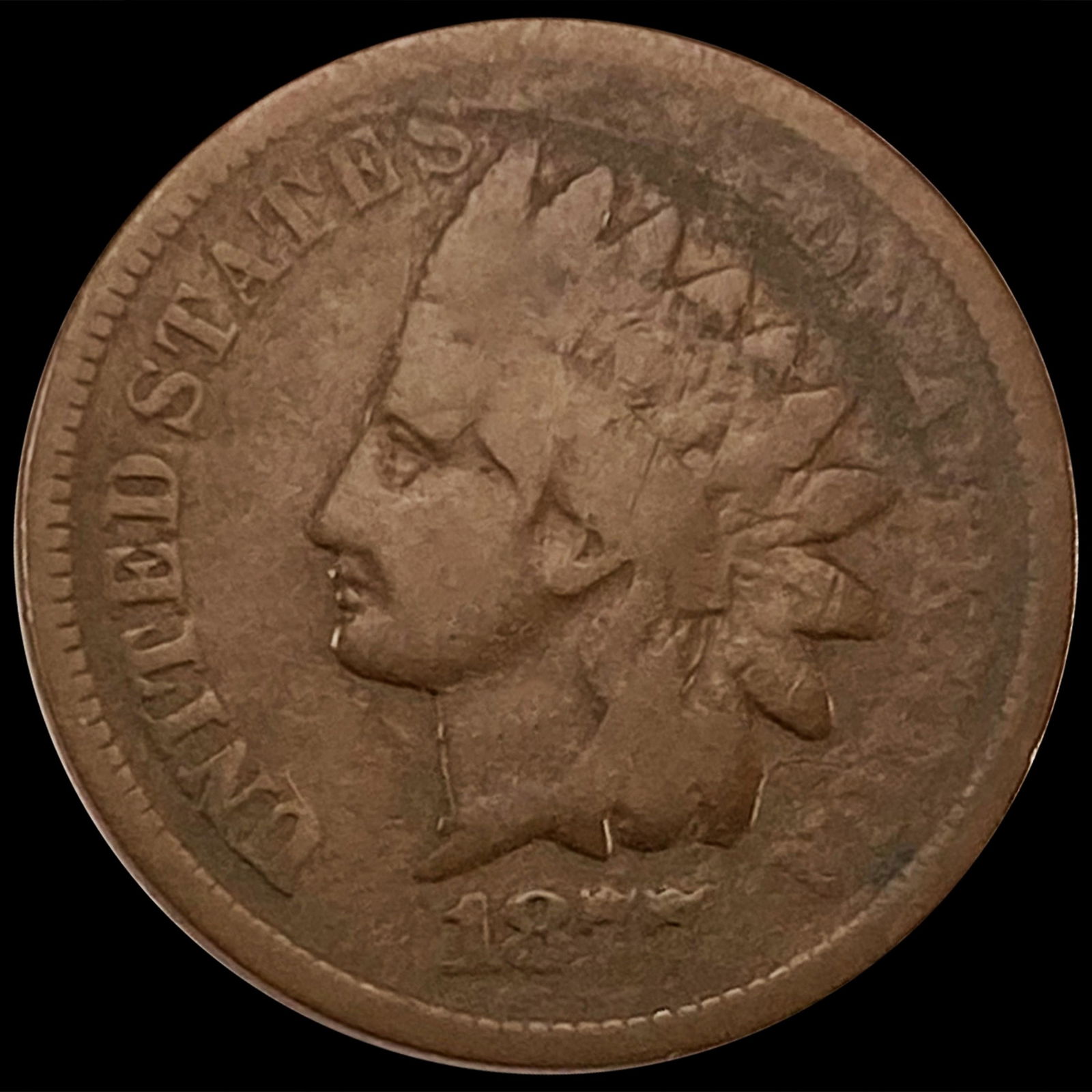 1877 Indian Head Cent NICELY CIRCULATED (1 of 2)