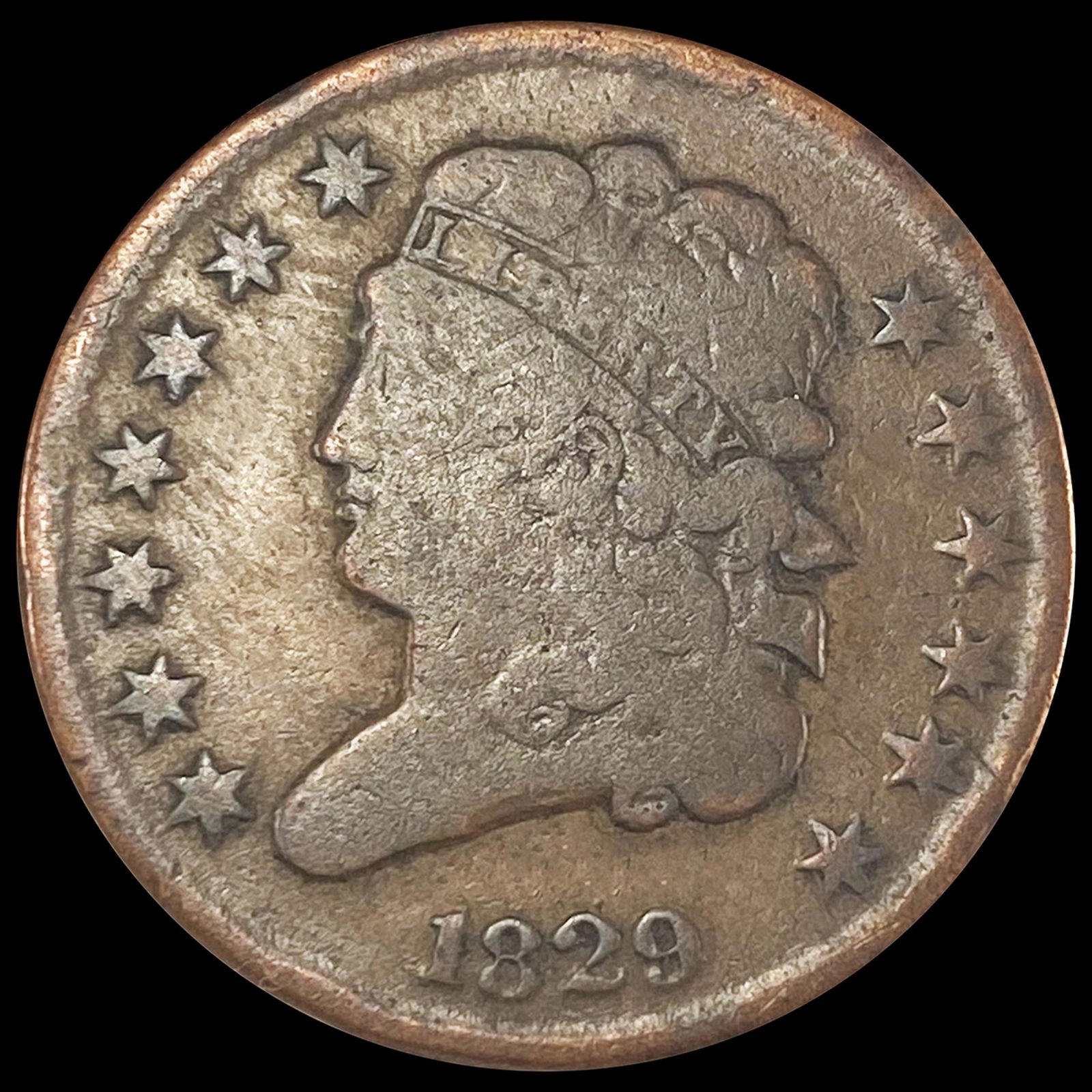 1829 Classic Head Half Cent NICELY CIRCULATED (1 of 2)