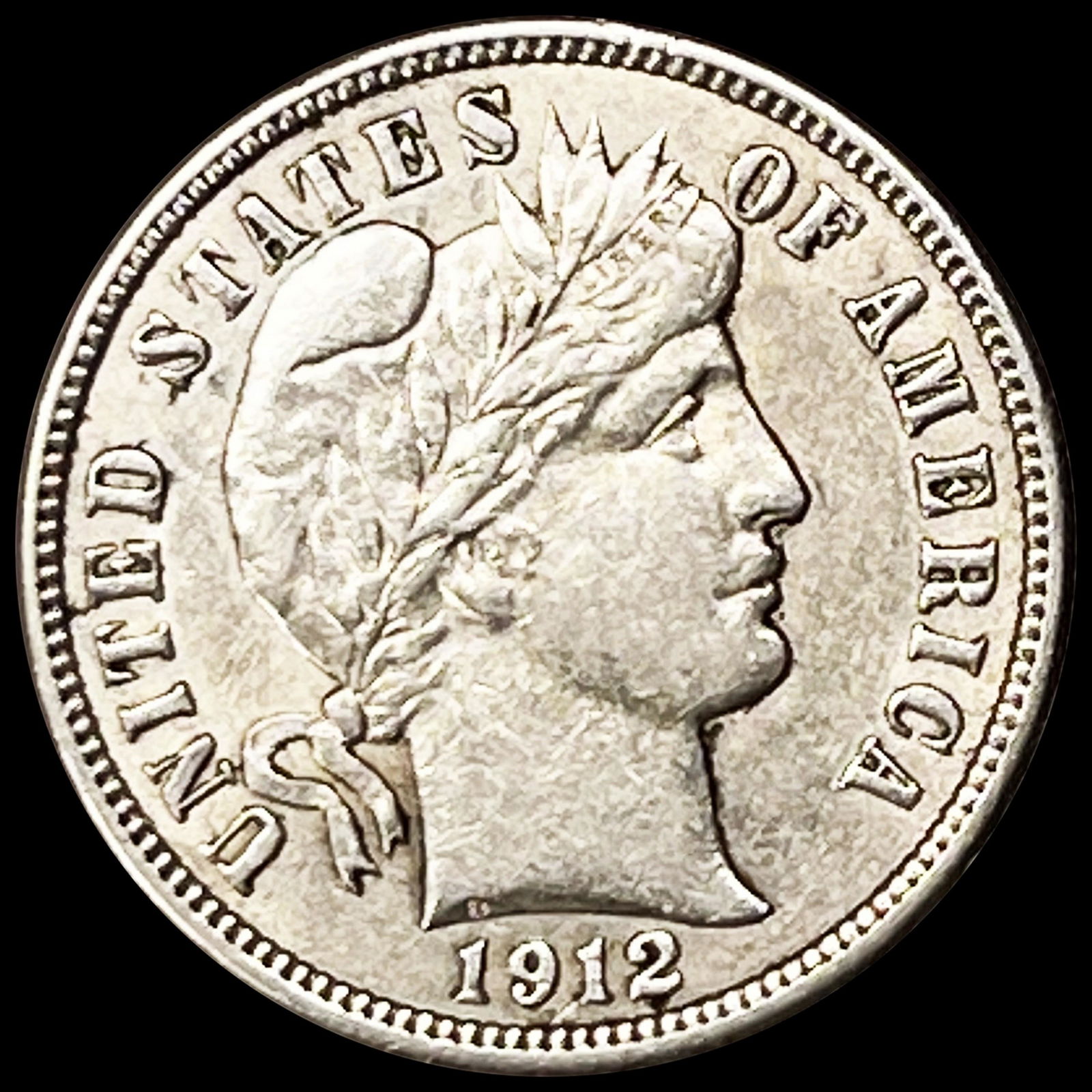 1912 Barber Dime CLOSELY UNCIRCULATED (1 of 2)
