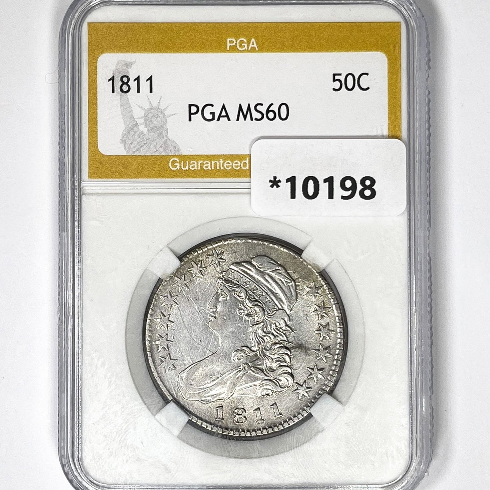 1811 Capped Bust Half Dollar PGA MS60 (1 of 2)