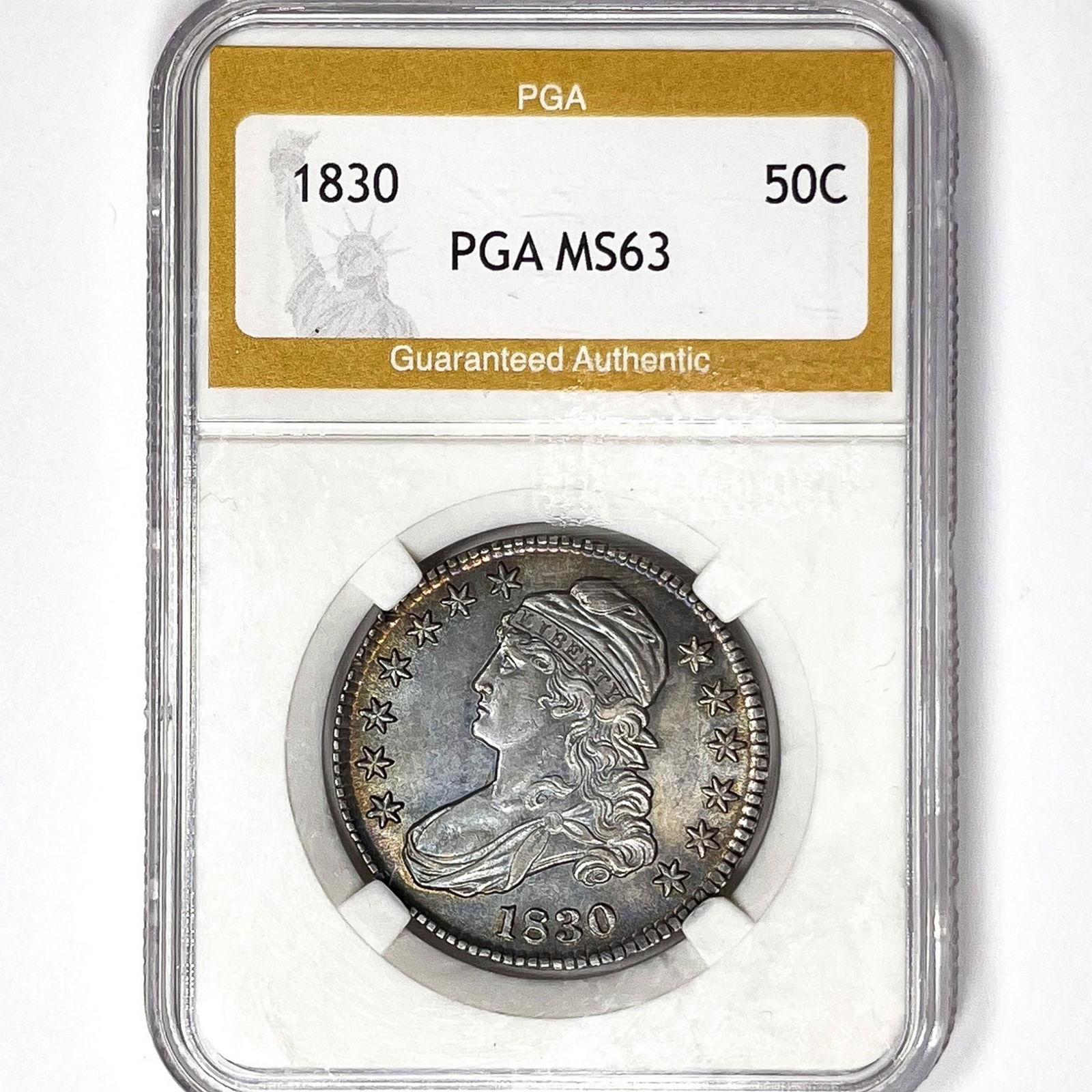 1830 Capped Bust Half Dollar PGA MS63 (1 of 2)