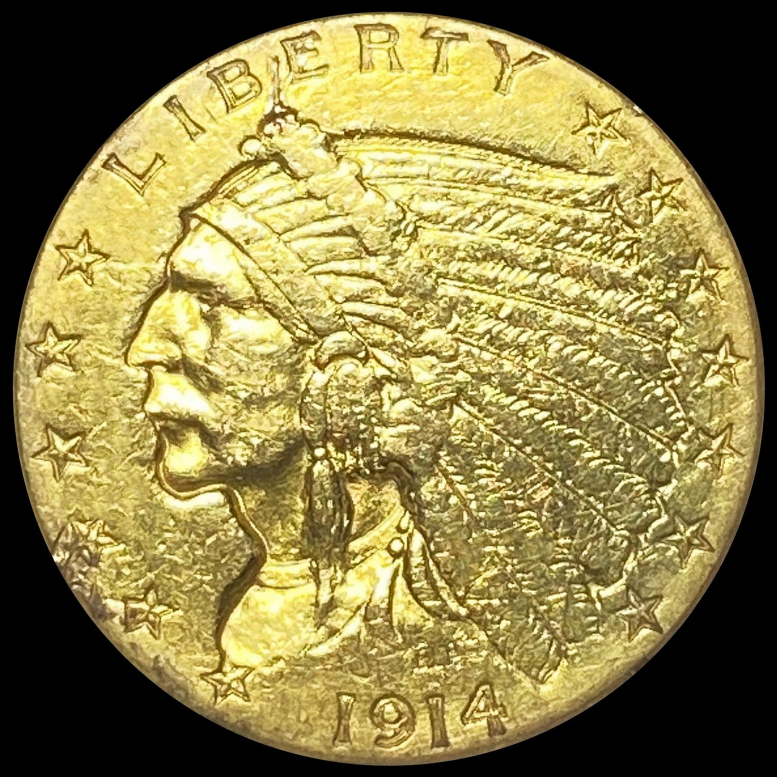 1914 $2.50 Gold Quarter Eagle UNCIRCULATED (1 of 2)