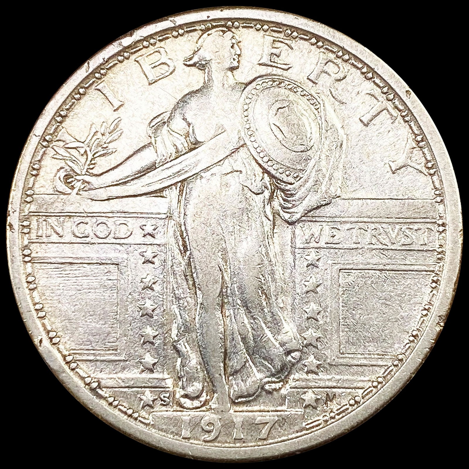1917-S Standing Liberty Quarter LIGHT CIRC (1 of 2)