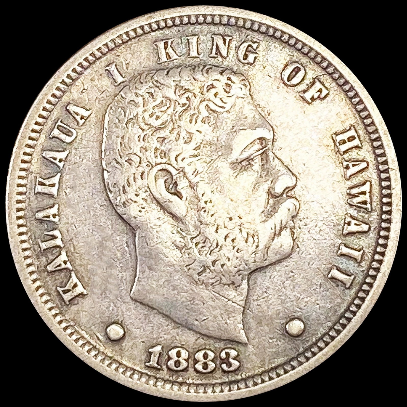 1883 Kingdom of Hawaii Dime NICELY CIRCULATED (1 of 2)