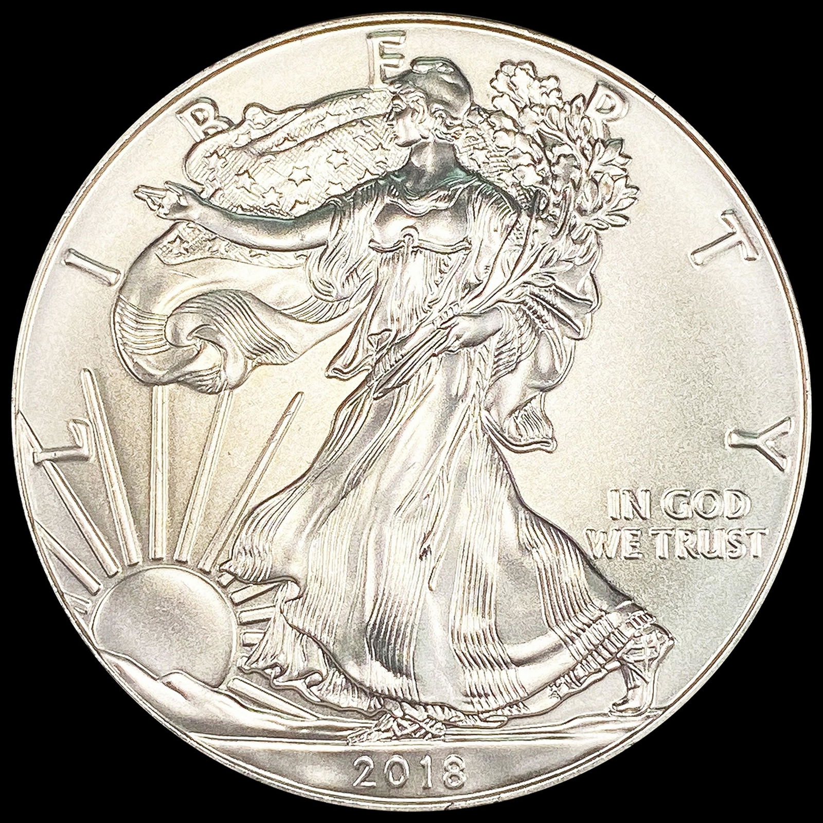 2018 American Silver Eagle SUPERB GEM BU (1 of 2)