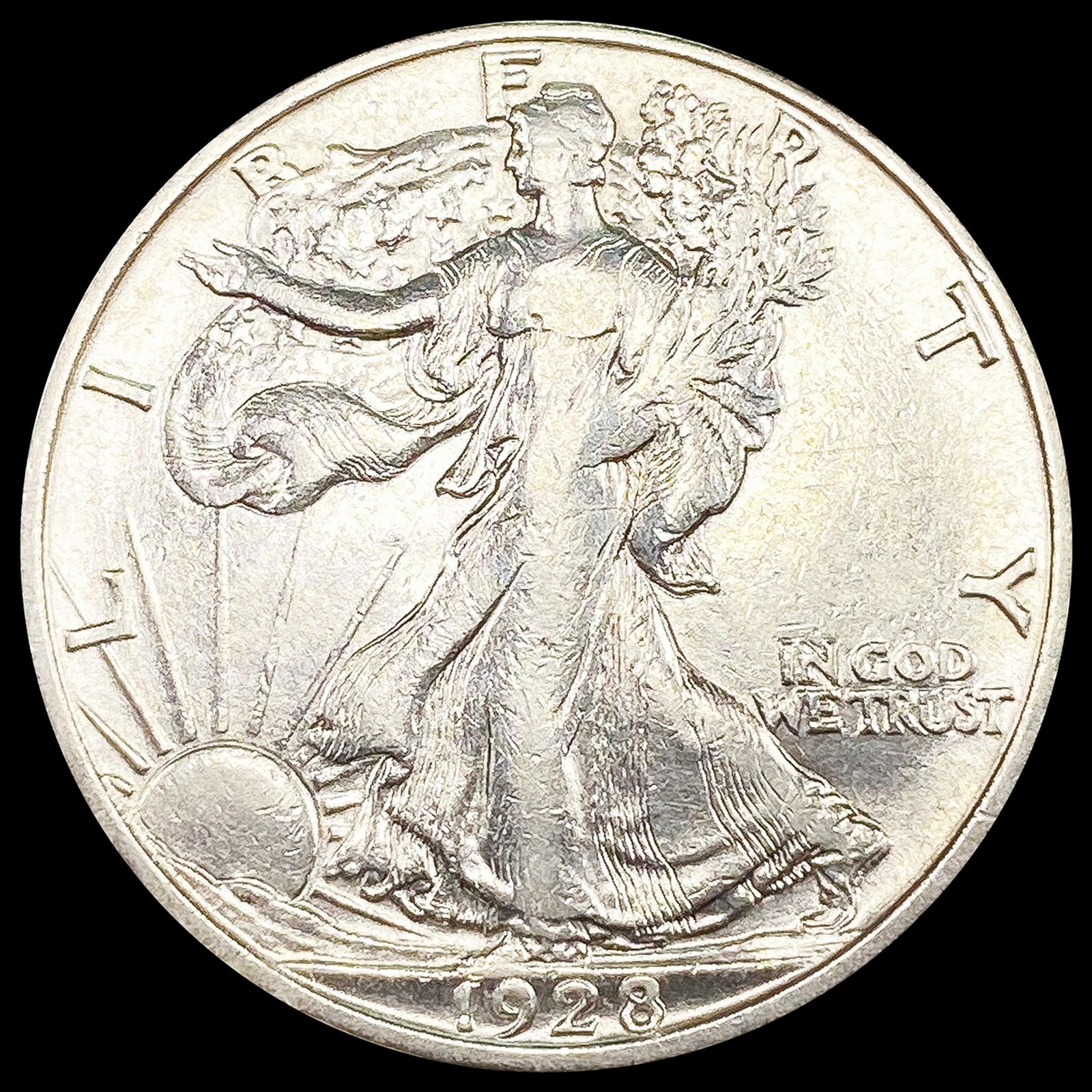 1928-S Walking Liberty Half Dollar ABOUT UNC (1 of 2)