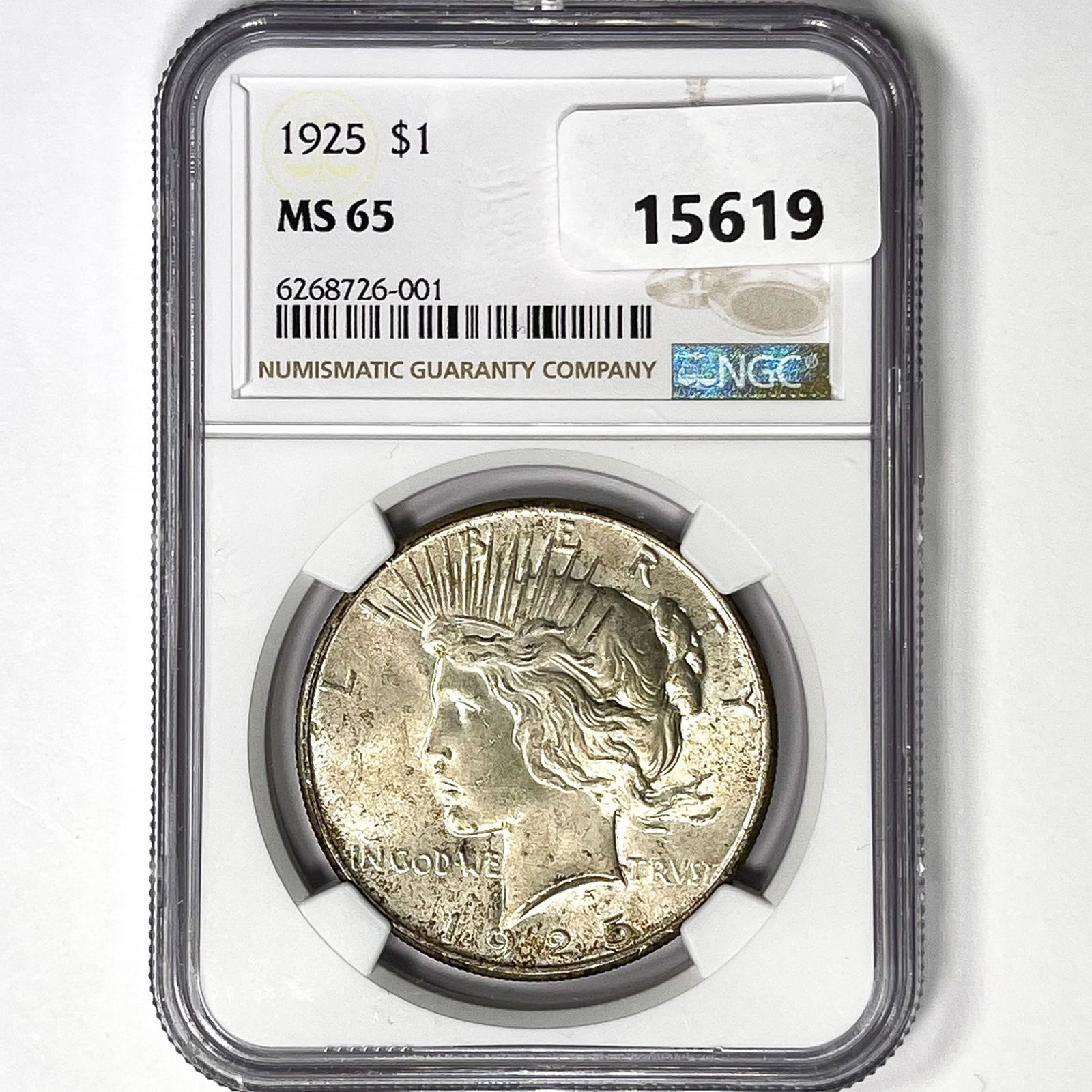 1925 Silver Peace Dollar NGC MS65 (1 of 2)