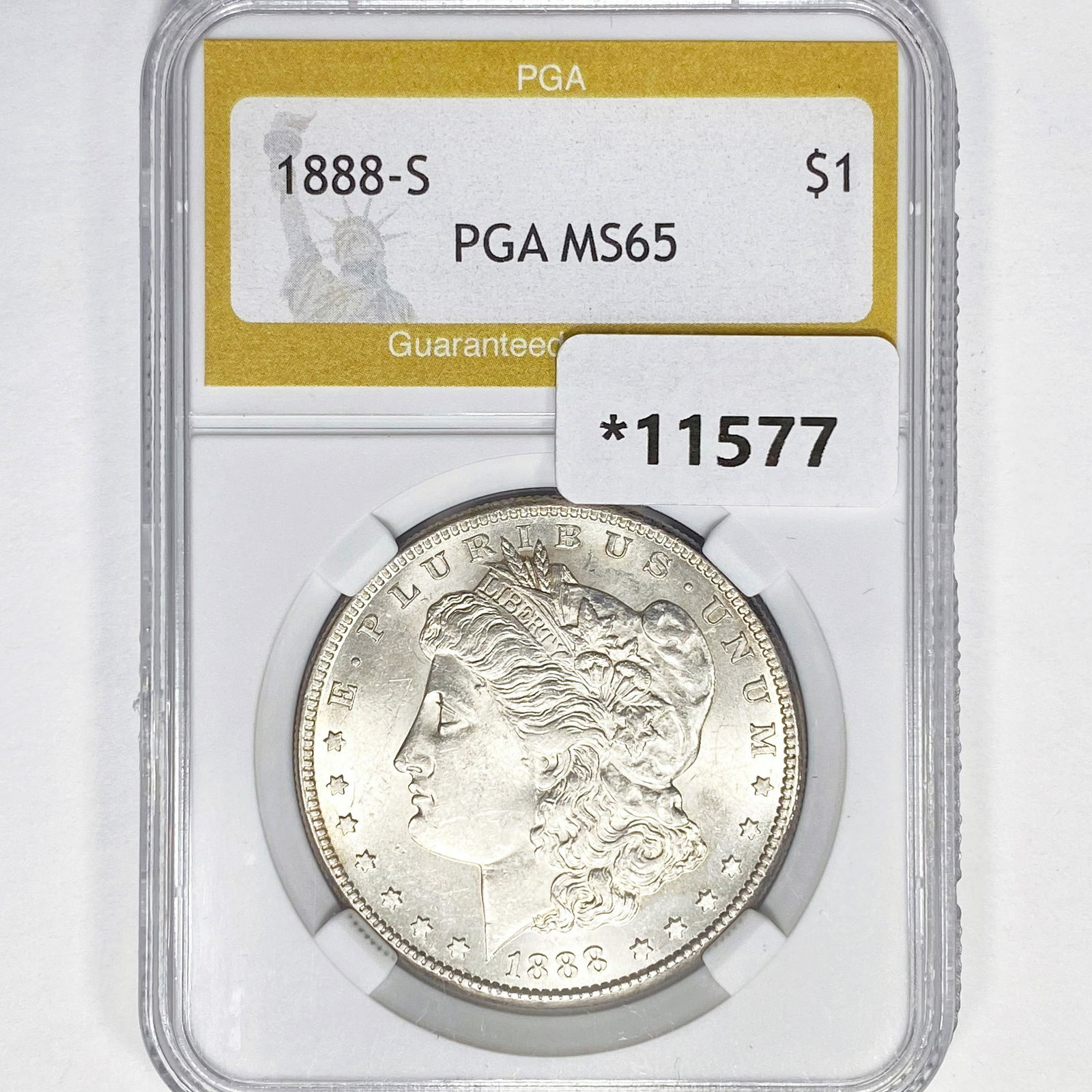 1888-S Morgan Silver Dollar PGA MS65 (1 of 2)