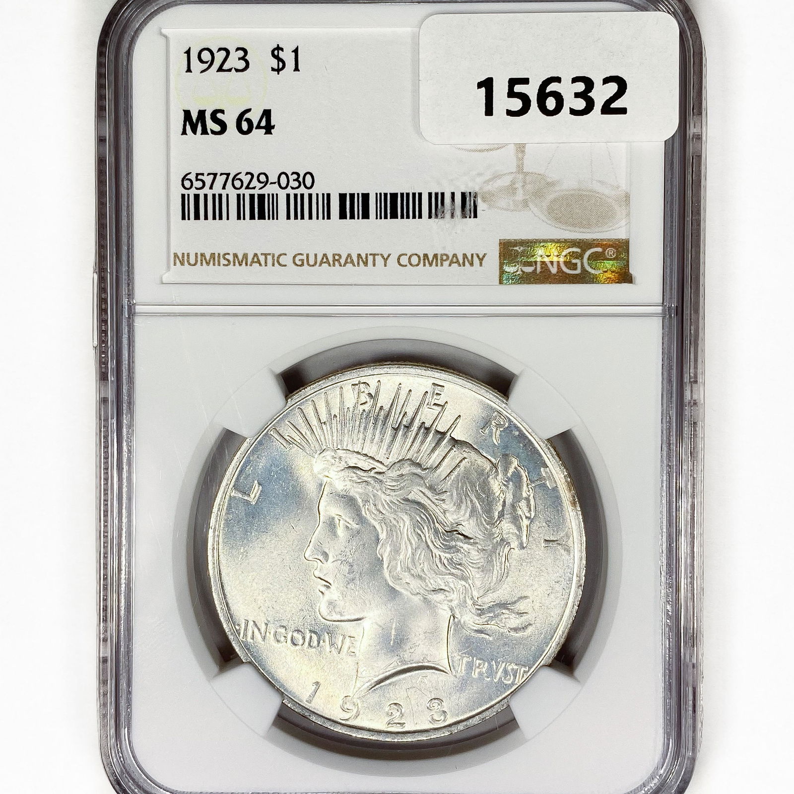 1923 Silver Peace Dollar NGC MS64 (1 of 2)