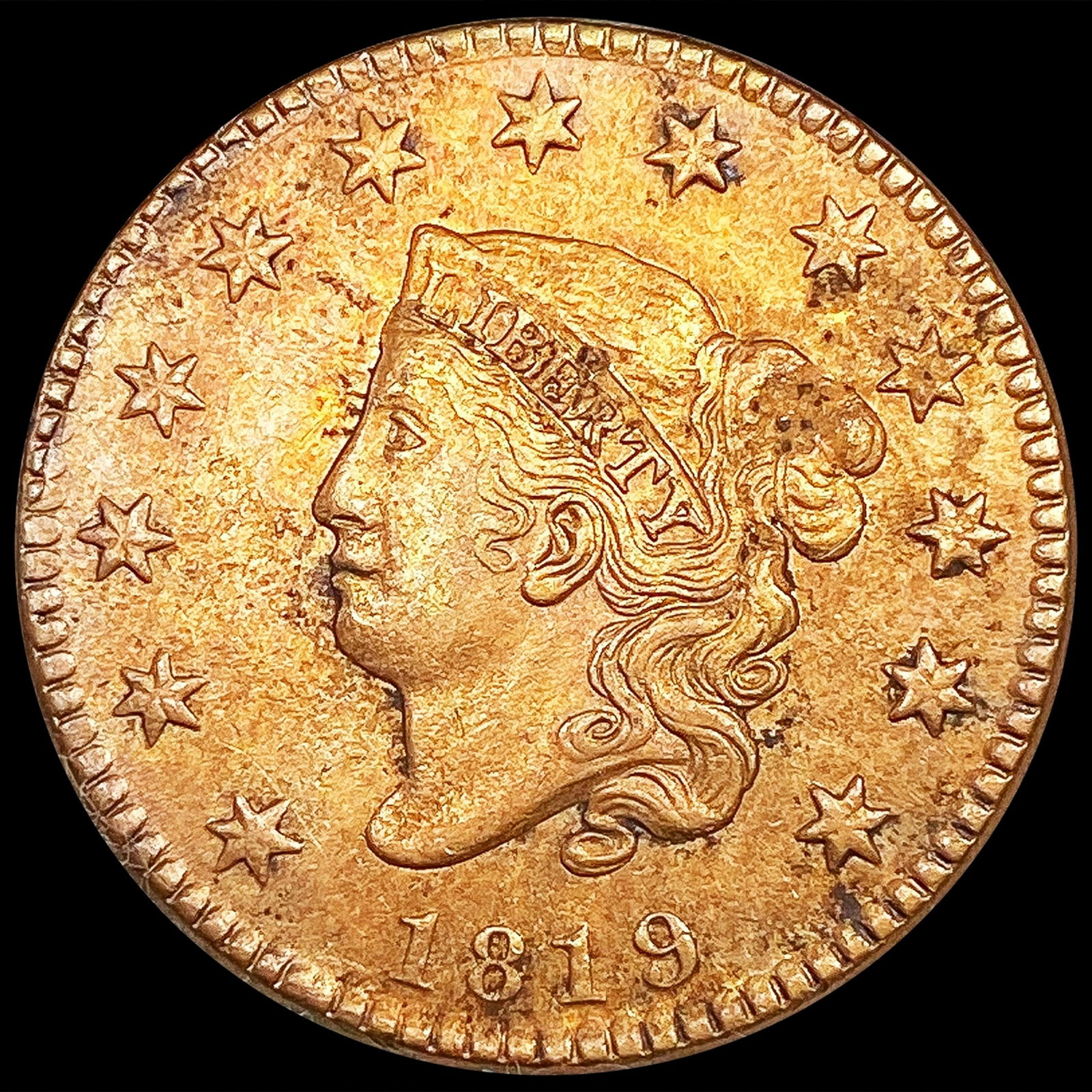 1819 Large Cent CLOSELY UNCIRCULATED (1 of 2)