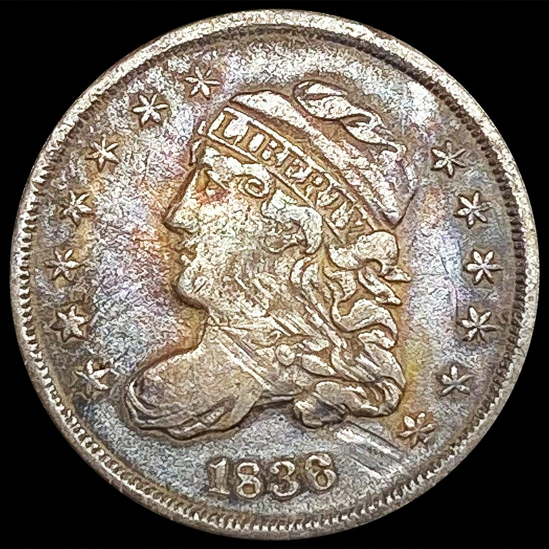 1836 Capped Bust Half Dime ABOUT UNCIRCULATED (1 of 2)