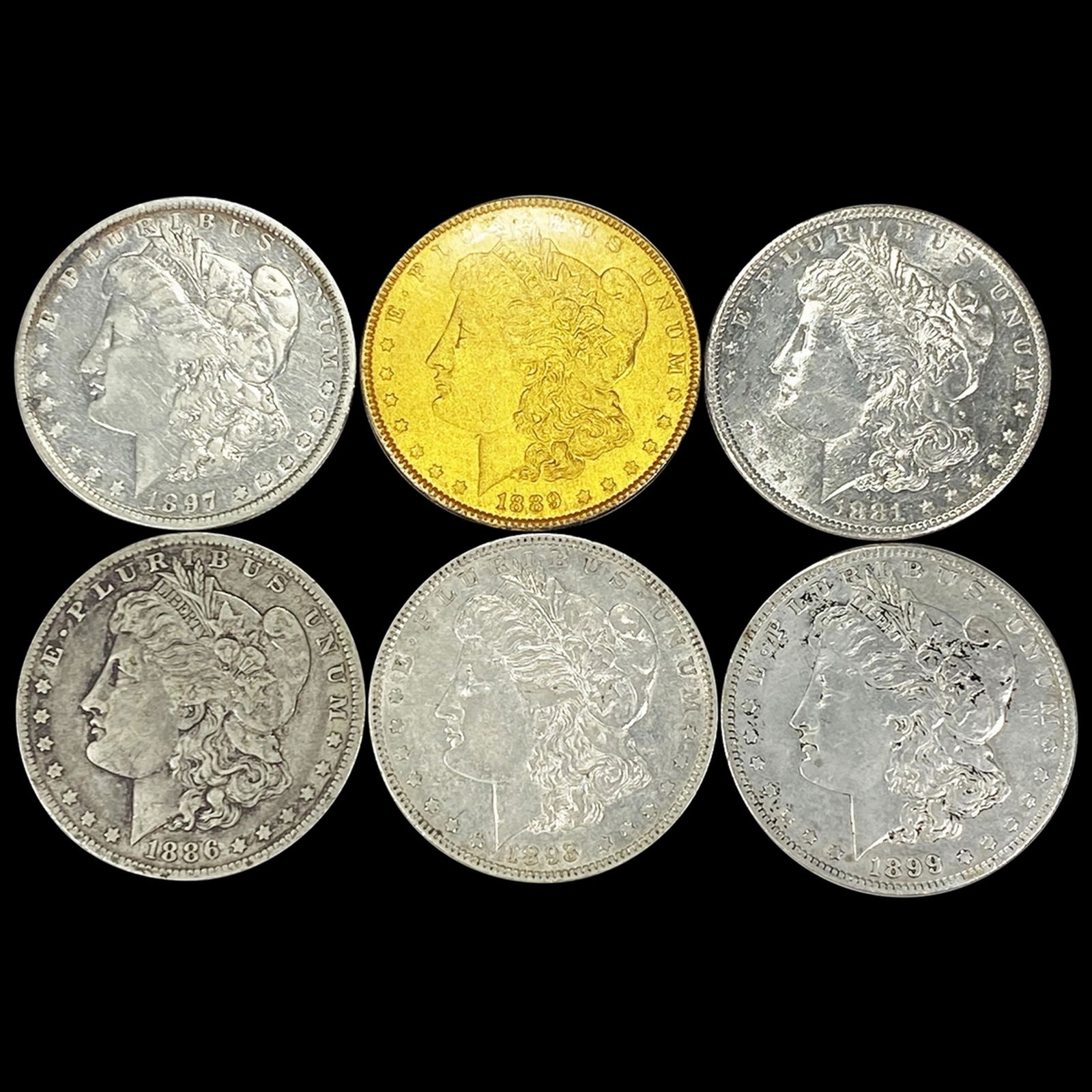 (6) Misc Morgan Dollars UNCIRCULATED (1 of 2)
