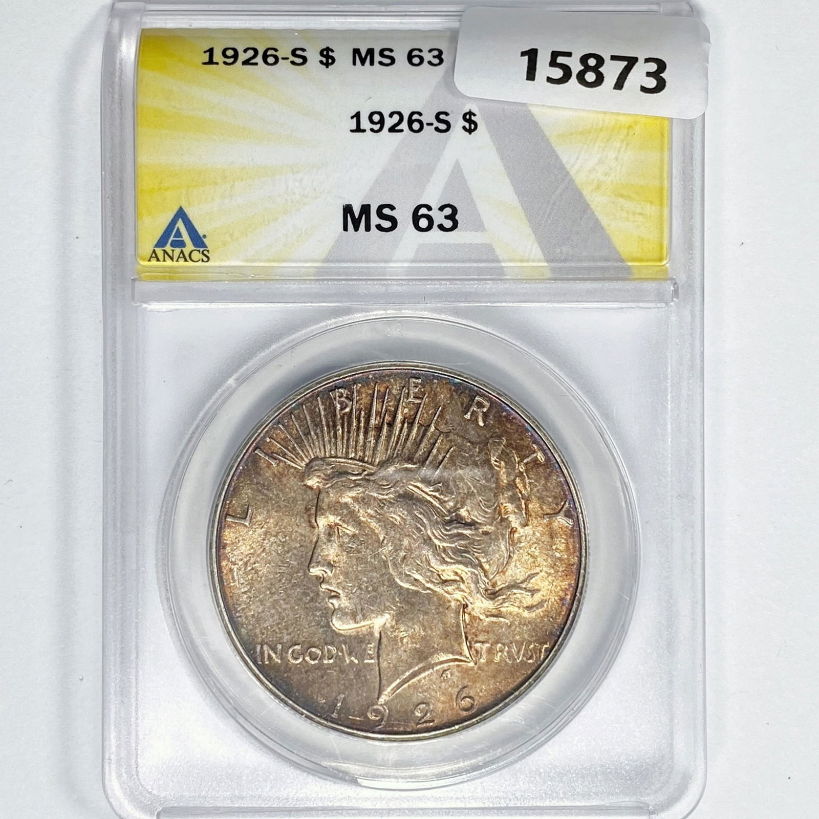 1926-S Silver Peace Dollar ANACS MS63 (1 of 2)